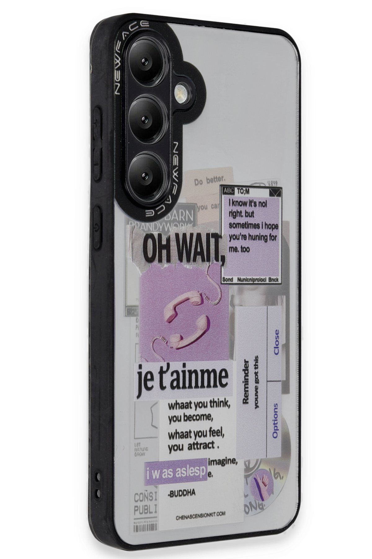 Leybaks Samsung Galaxy A25 Mirror Ayna Desenli Kılıf Case