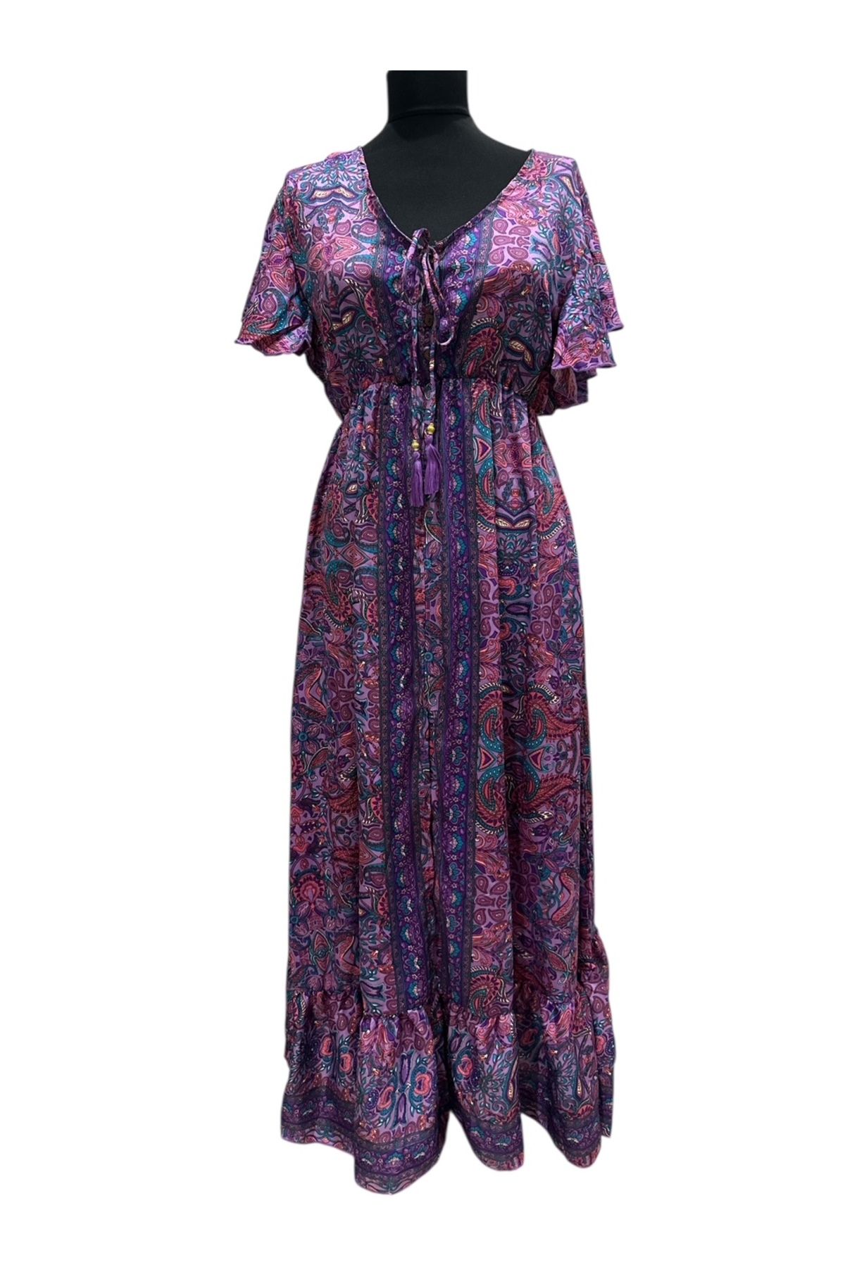 PHUTİ COLLECTION HİNT İPEĞİ ELBİSE