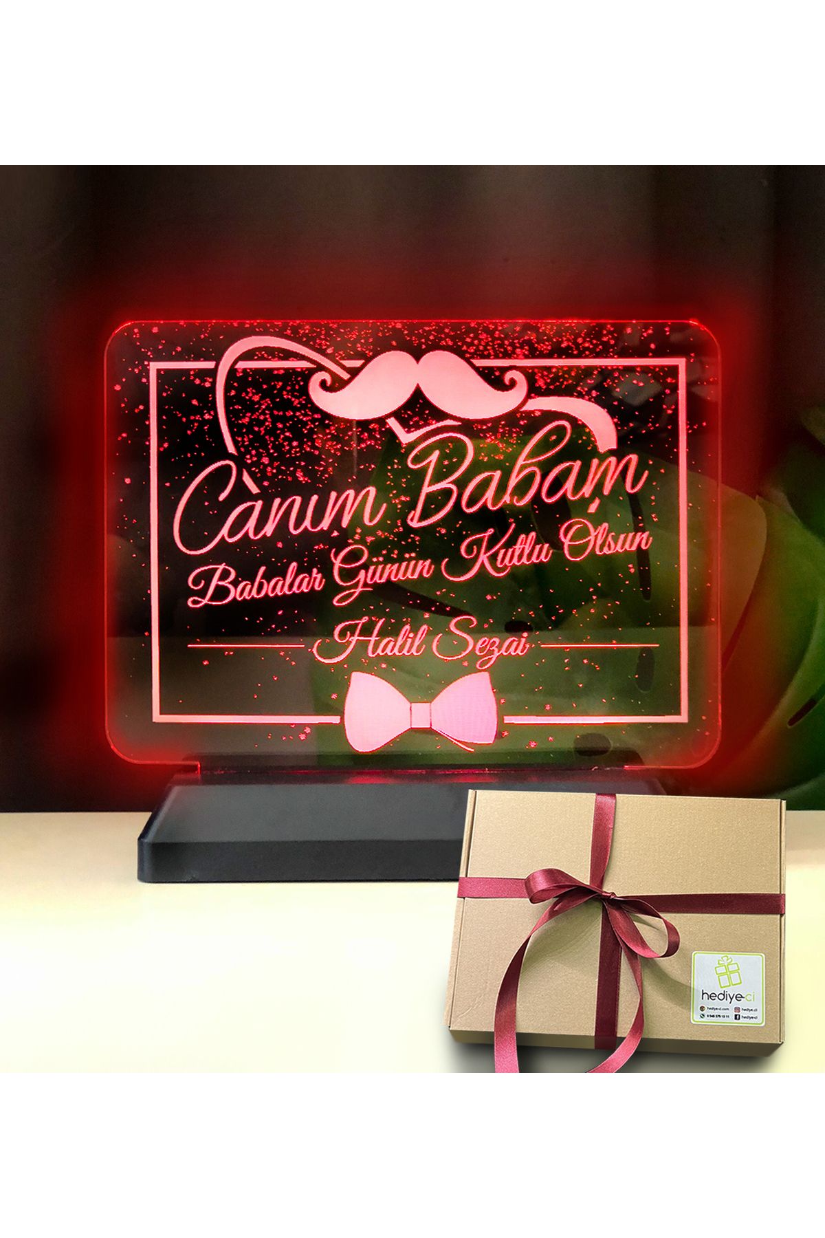 hediye-ci Canım Babam Led Gece Lambası