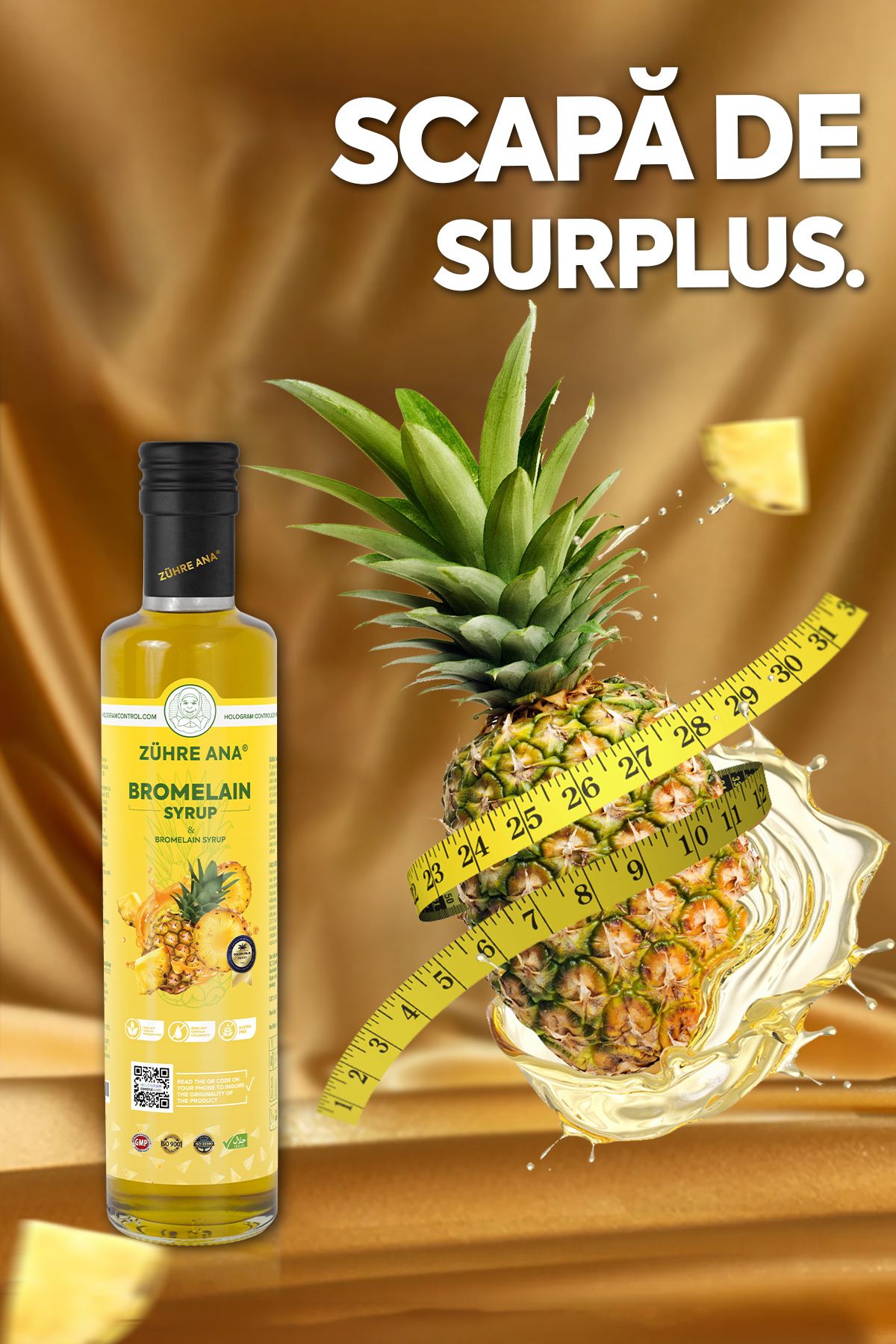 Zühre Ana-Natural Syrup With Bromelain 250ml – Reduces Inflammation, Supports Digestion and Eliminates Edema 4