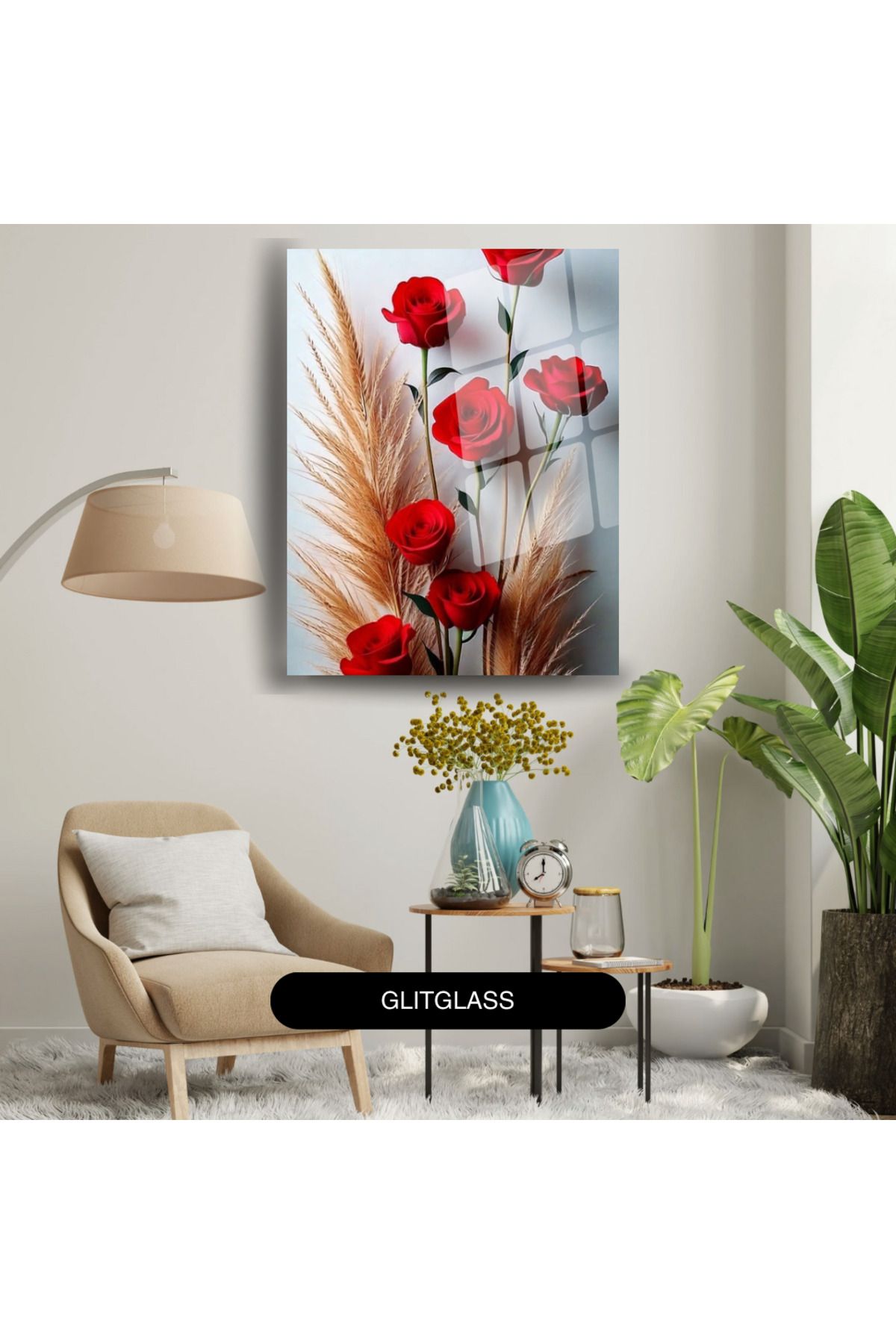 Glit Glass Cam Tablo - Modern ve Şık Duvar Dekoru