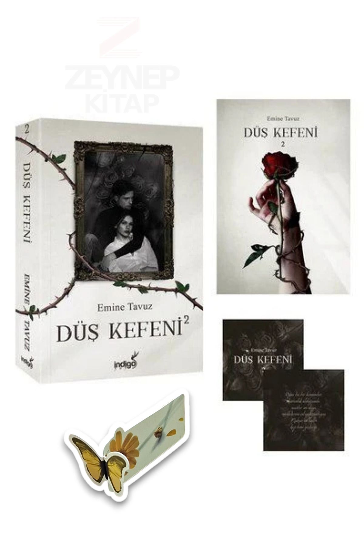 İndigo Kitap Düş Kefeni(KARTONKAPAK) (Özel Tasarım Hareketli Kelebek Ayraç Hediye)