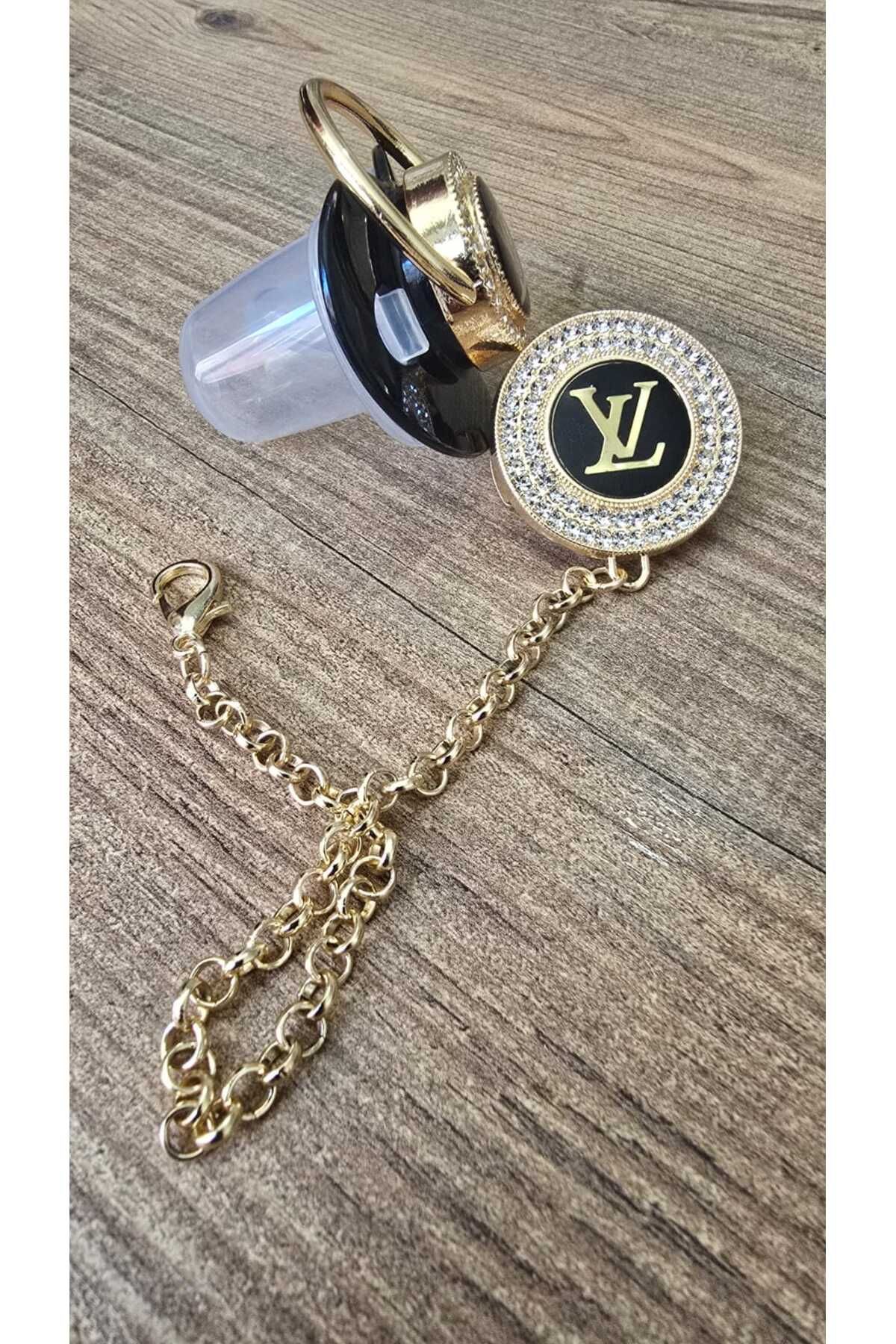 DAPWEAR'S KIDS Özel Yapım Zirkon Taşlı 0-6 Emzik ve Zincir Takımı