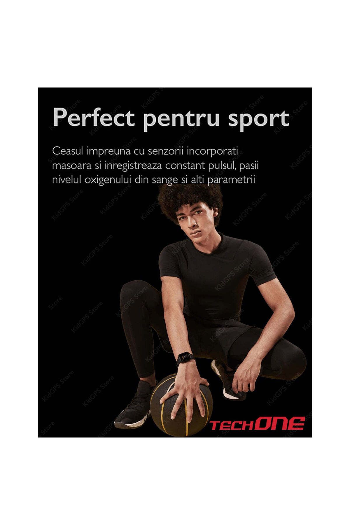 Techone-Ceas inteligent bărbătesc Q25 GT Runner, argintiu 12