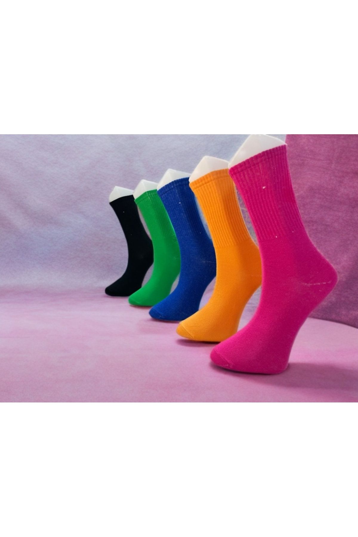 LAV SOCKS 5'li Renkli Unisex Tenis Çorap Seti