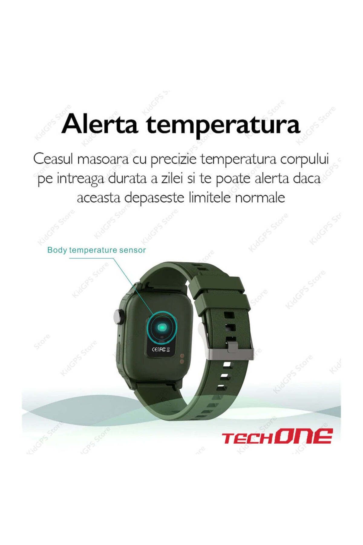 Techone-Ceas inteligent bărbătesc Q25 GT Runner, argintiu 10