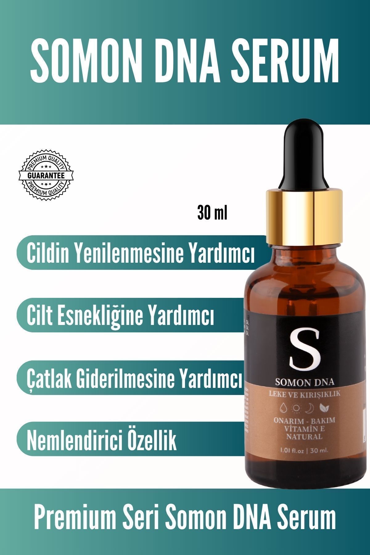 Somon Dna Serum - Leke & Yaşlanma Karşıtı, Onarım, Bakım Cilt Yüz Bakım Serumu — SOM.01 — تصویر 5 از 8