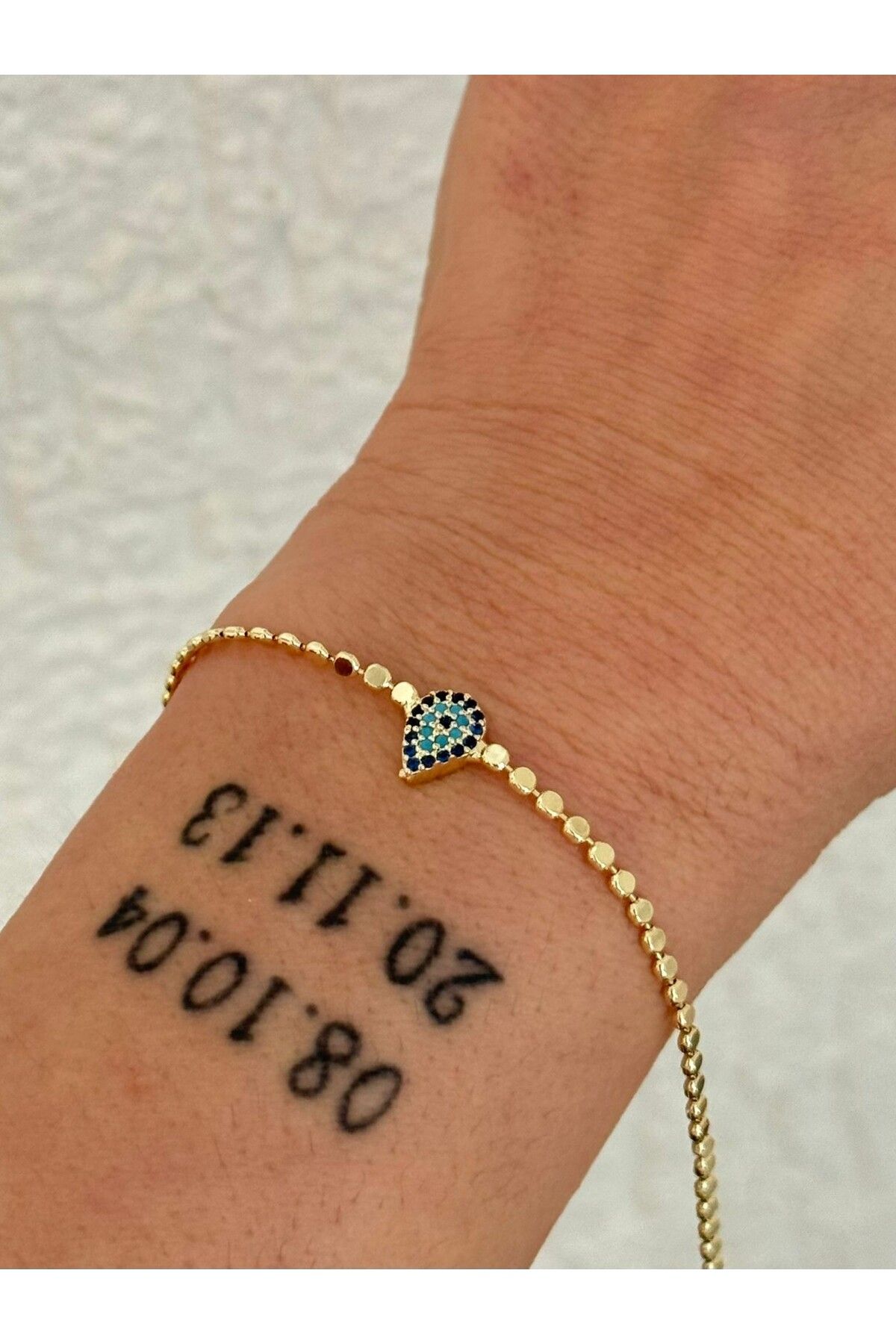 MyladyAccessoriess Ezme Zincir Ve Nazar Detaylı Premium Seri Bileklik