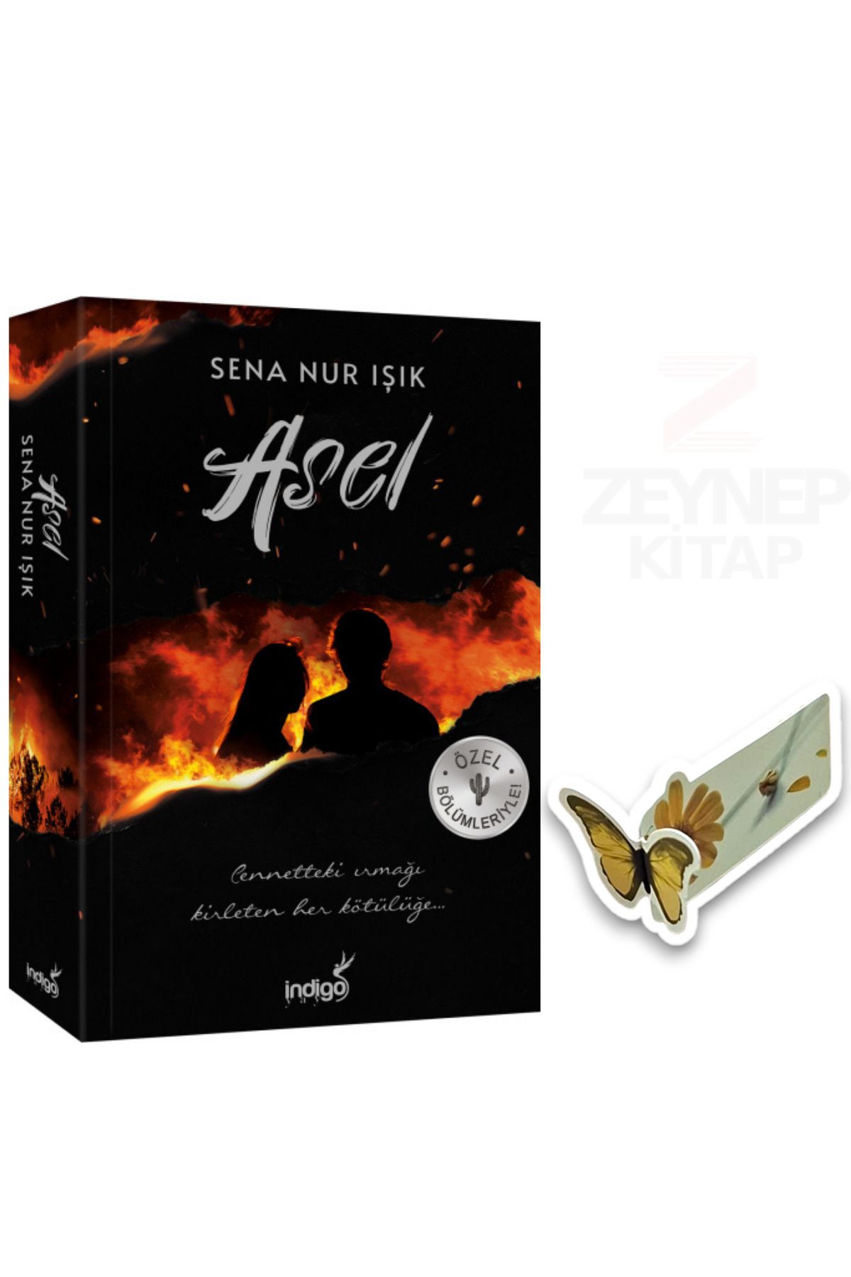 İndigo Kitap Asel(KARTONKAPAK)-Sena Nur Işık(Özel Tasarım Kelebek Ayraç Hediye)