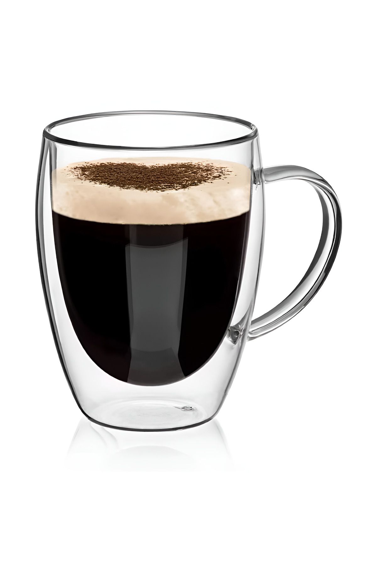 Köken Cană Termos Koken Cu Pereți Dubli, 350 Ml, Sticlă Borosilicată, Transparentă - One Size