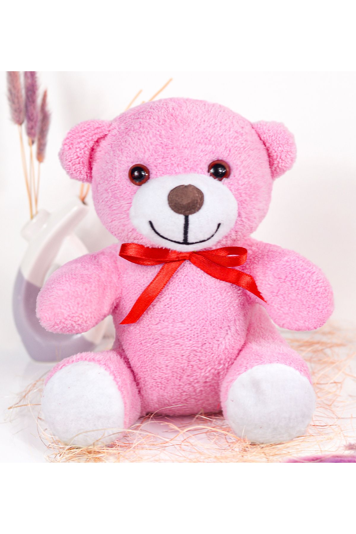 Özgüner Oyuncak 25cm Peluş Çiçek Ayı (%100 YERLİ)