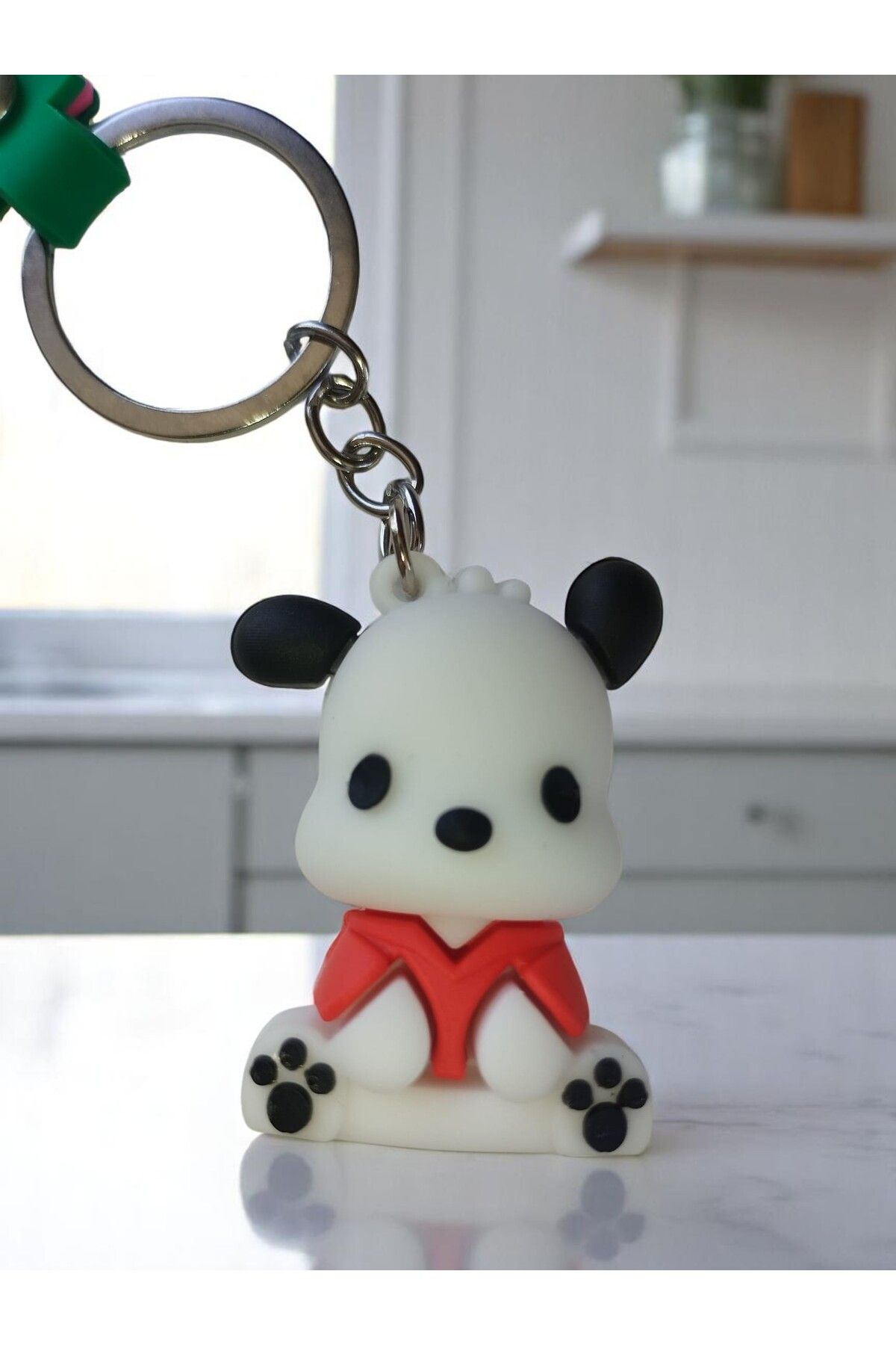 VerdeHome Sevimli Panda Anahtarlık – 3D Tasarımlı Karikatür Figürü