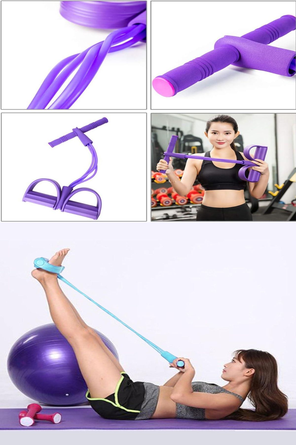 Body Trimmer Evde Spor Lastikli Egzersiz Lastiği Vücut Şekillendirici Egzersiz Karın El Ayak