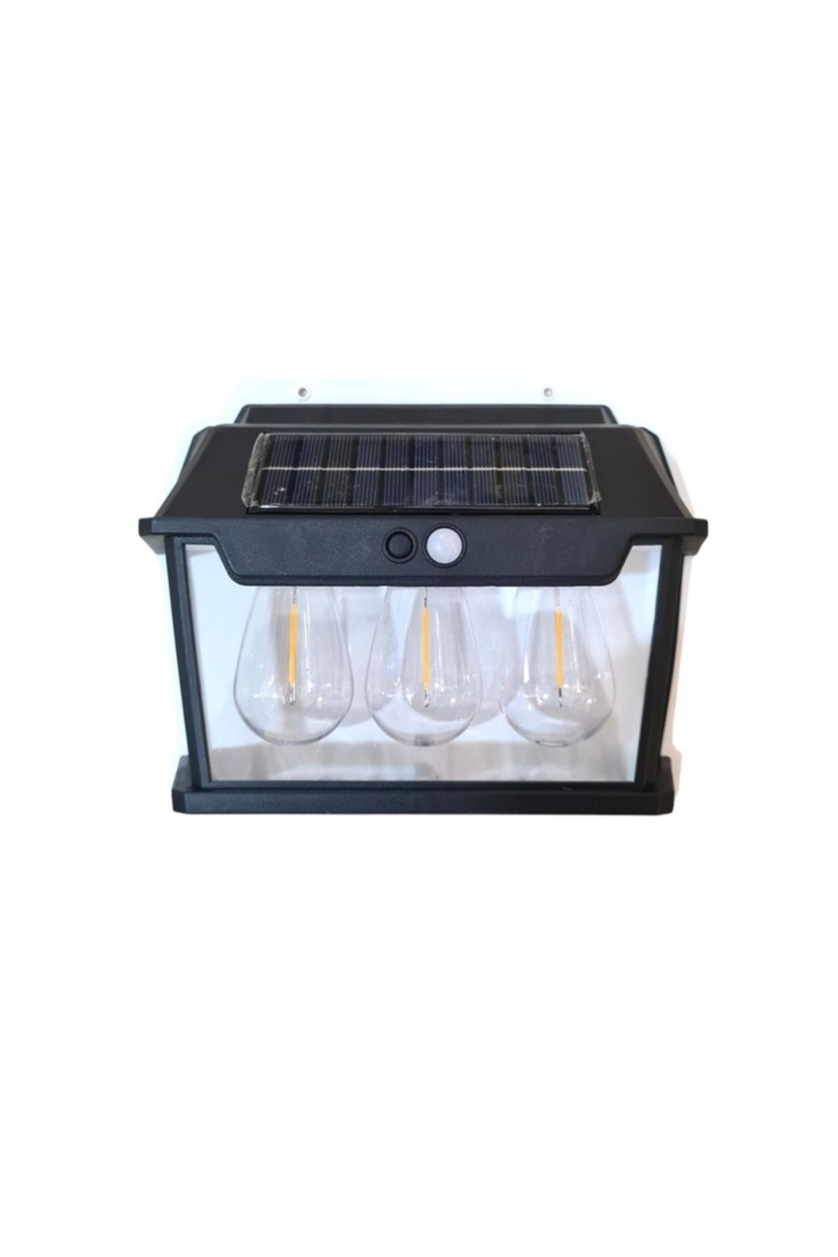 MACVI Lampa Solara Macvi De Perete Cu Becuri Led Triplu, Senzor De Miscare 8m, Fara Fir, 3 Moduri, Ip65 - One Size
