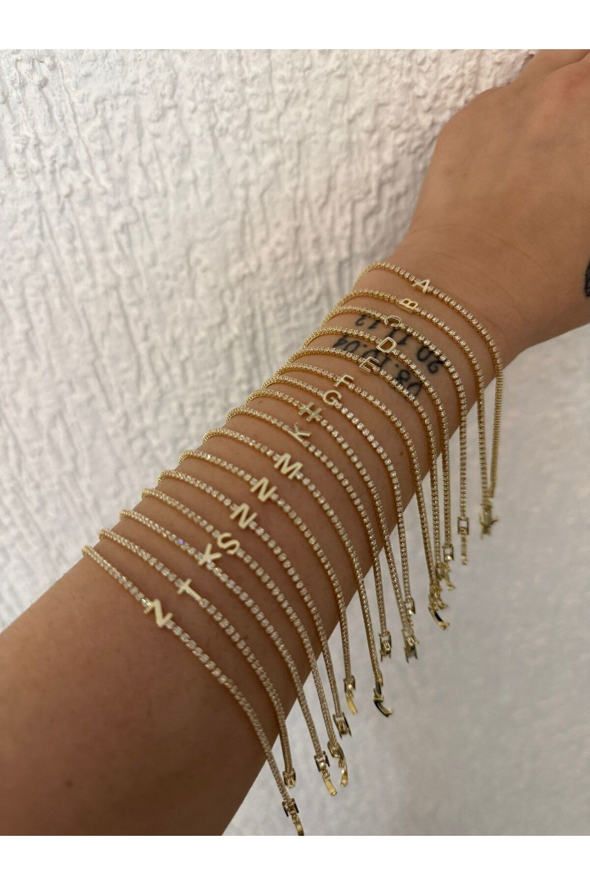 MyladyAccessoriess Su Yolu Harf Detay Premium Seri Bileklik S