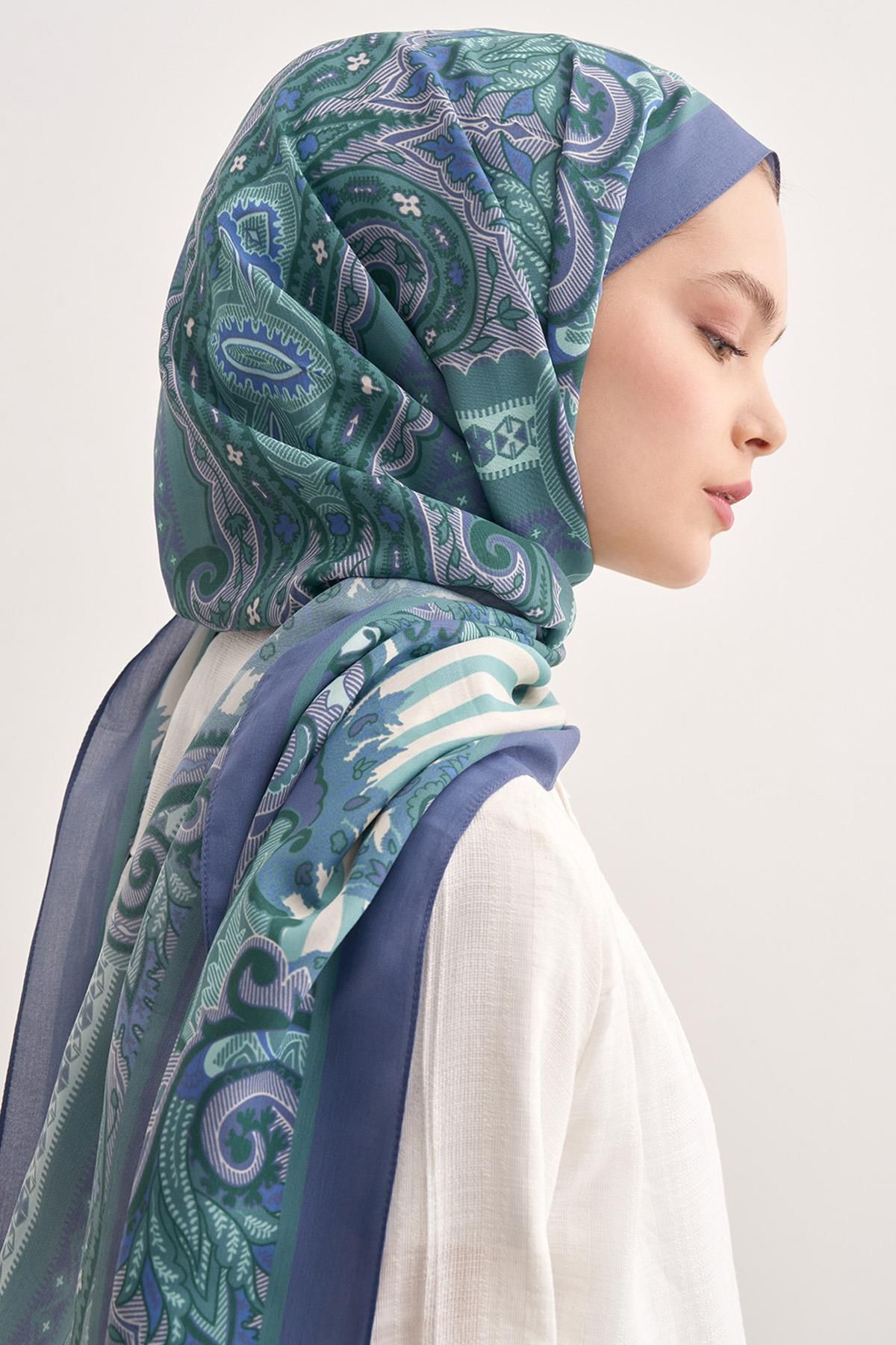 carell Bloomline Lila Vela Floş Şal