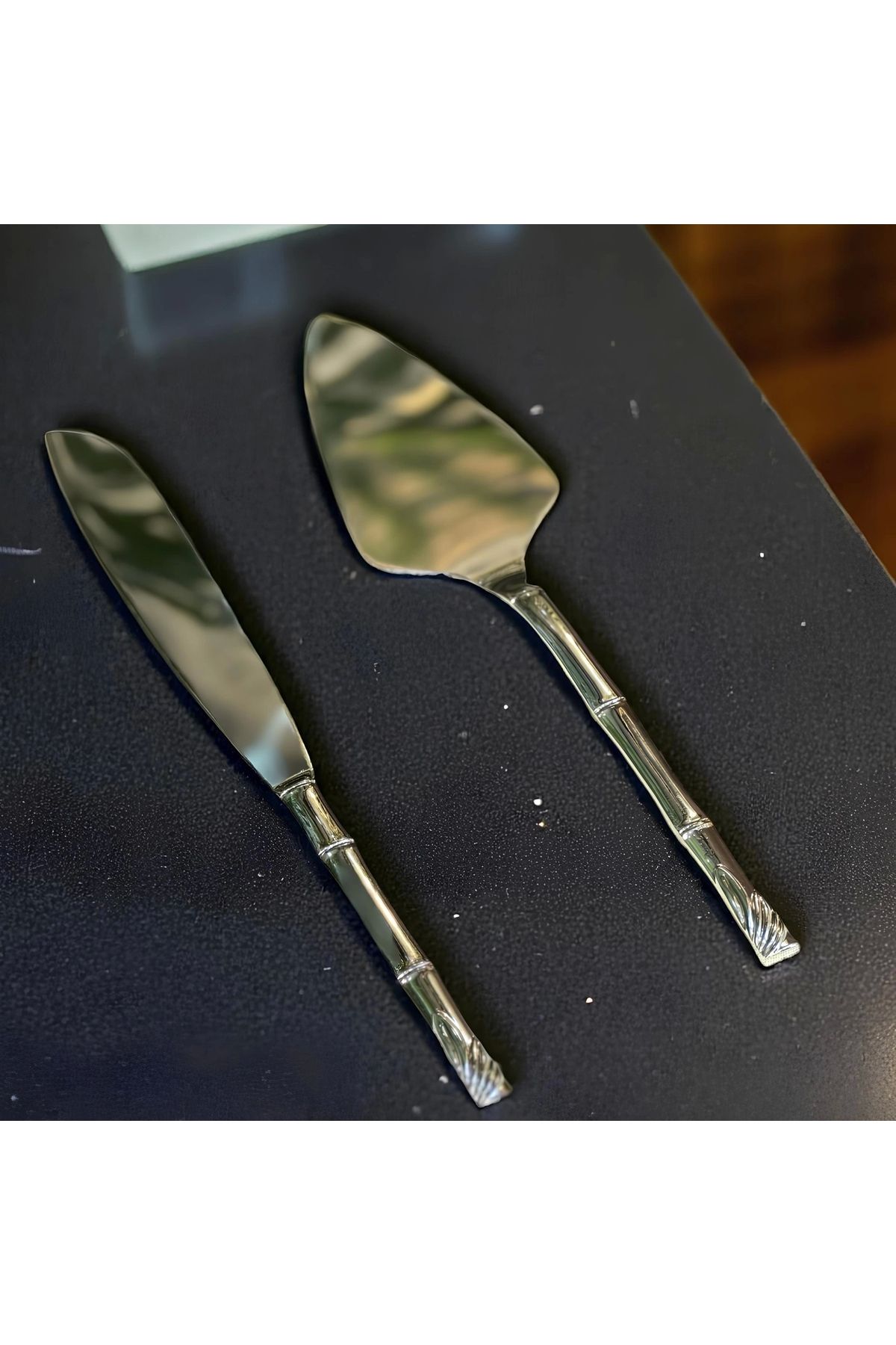 Zuccara Maison Bambu Desenli Şık Pasta Servis Seti
