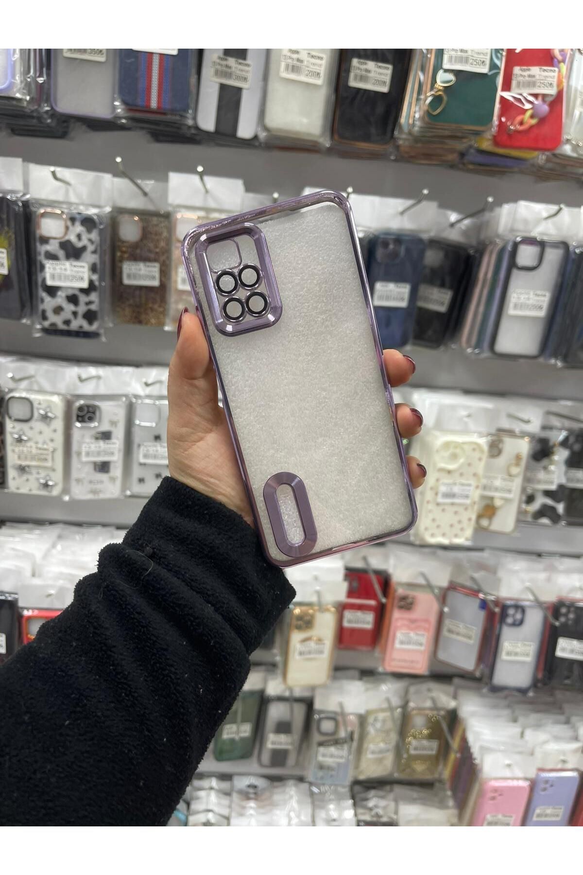 TECNOTREND Redmi 10 2022 Kılıf Kamera Korumalı Logo Gösteren Omega Kapak