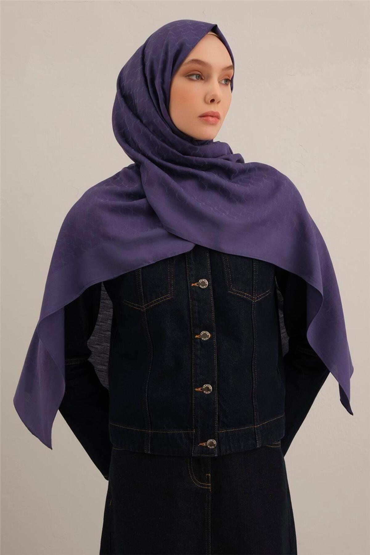 Armine Link Desen Bambu Cotton Şal 68