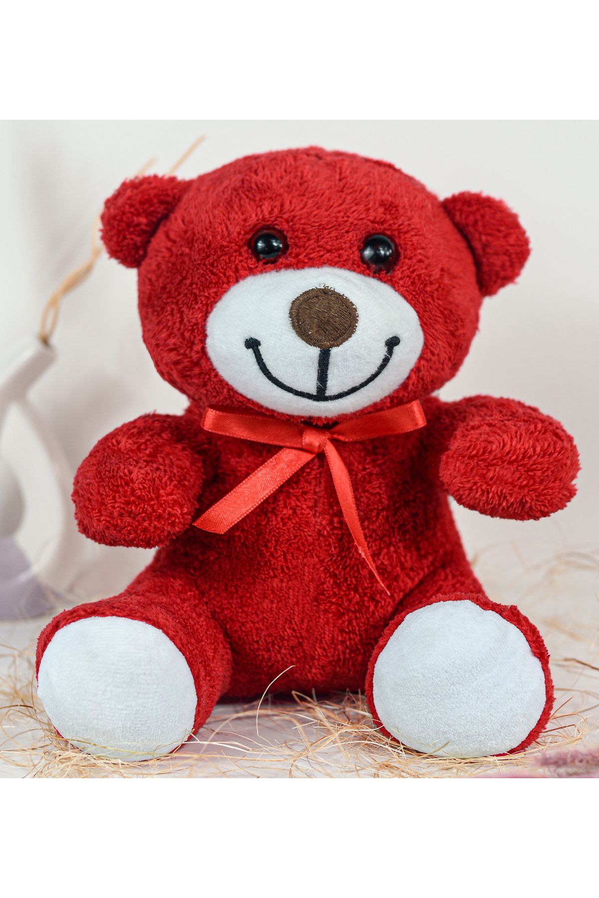 Özgüner Oyuncak 25cm Peluş Çiçek Ayı (%100 YERLİ)