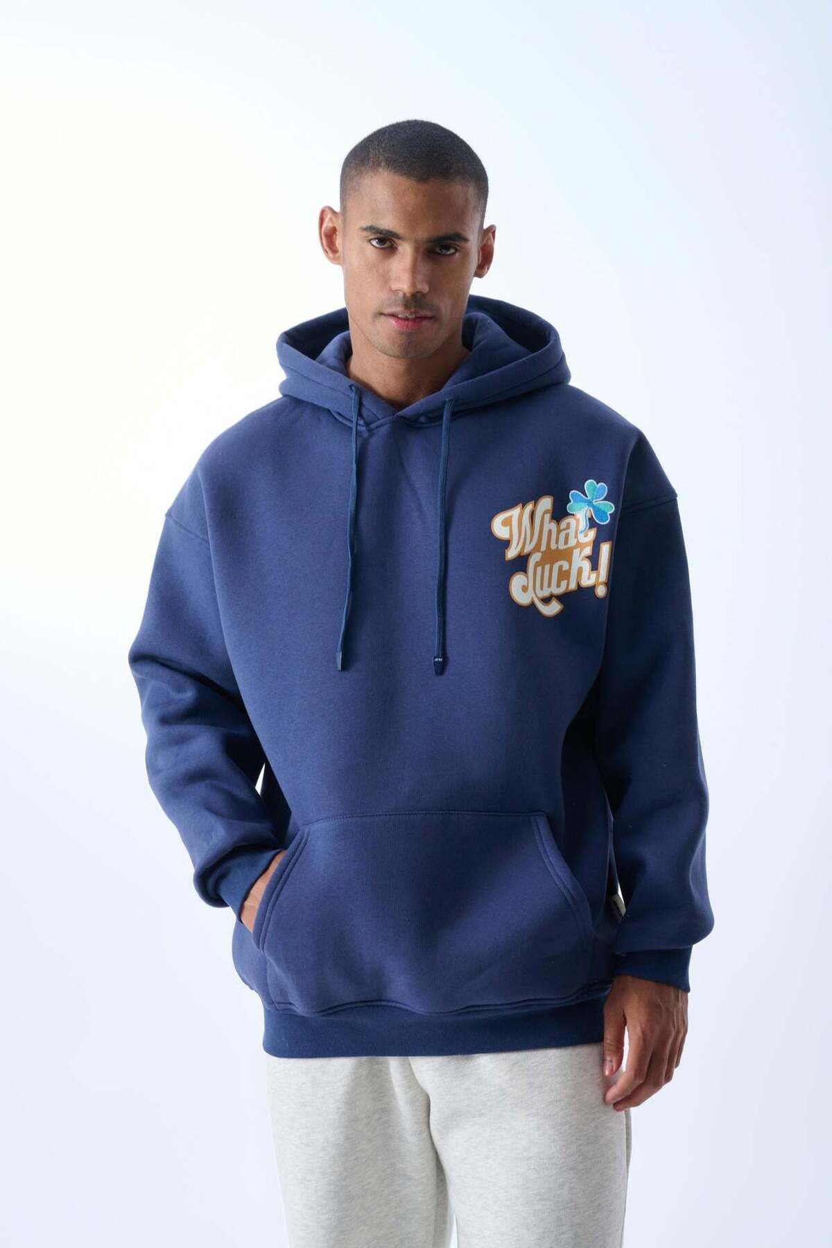 jaceyjace What Luck Kapüşonlu Oversize Sweatshirt - Parlament