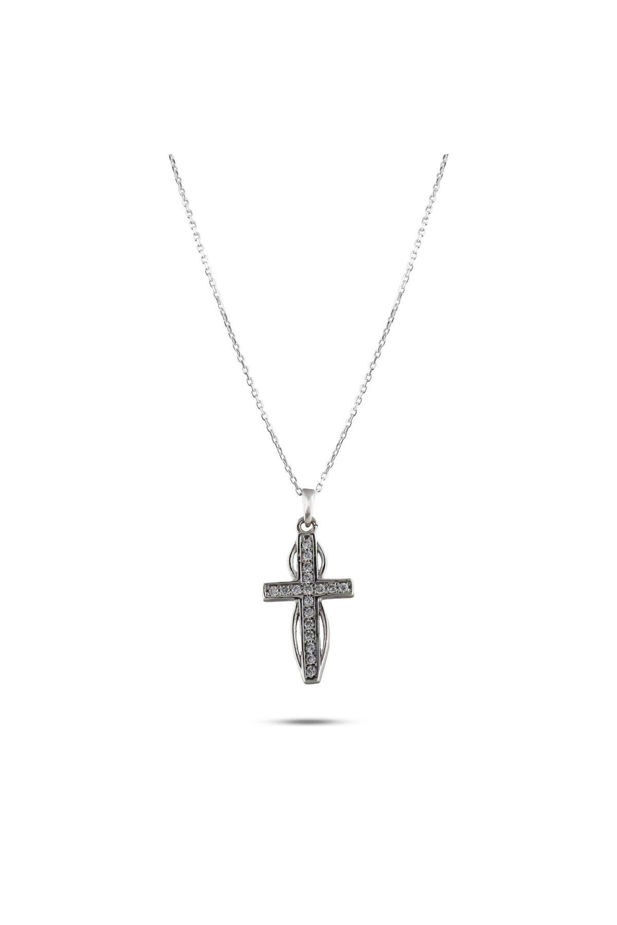 Lial Diamond Haç Gümüş Kolye, 5 gram - Lial Diamond