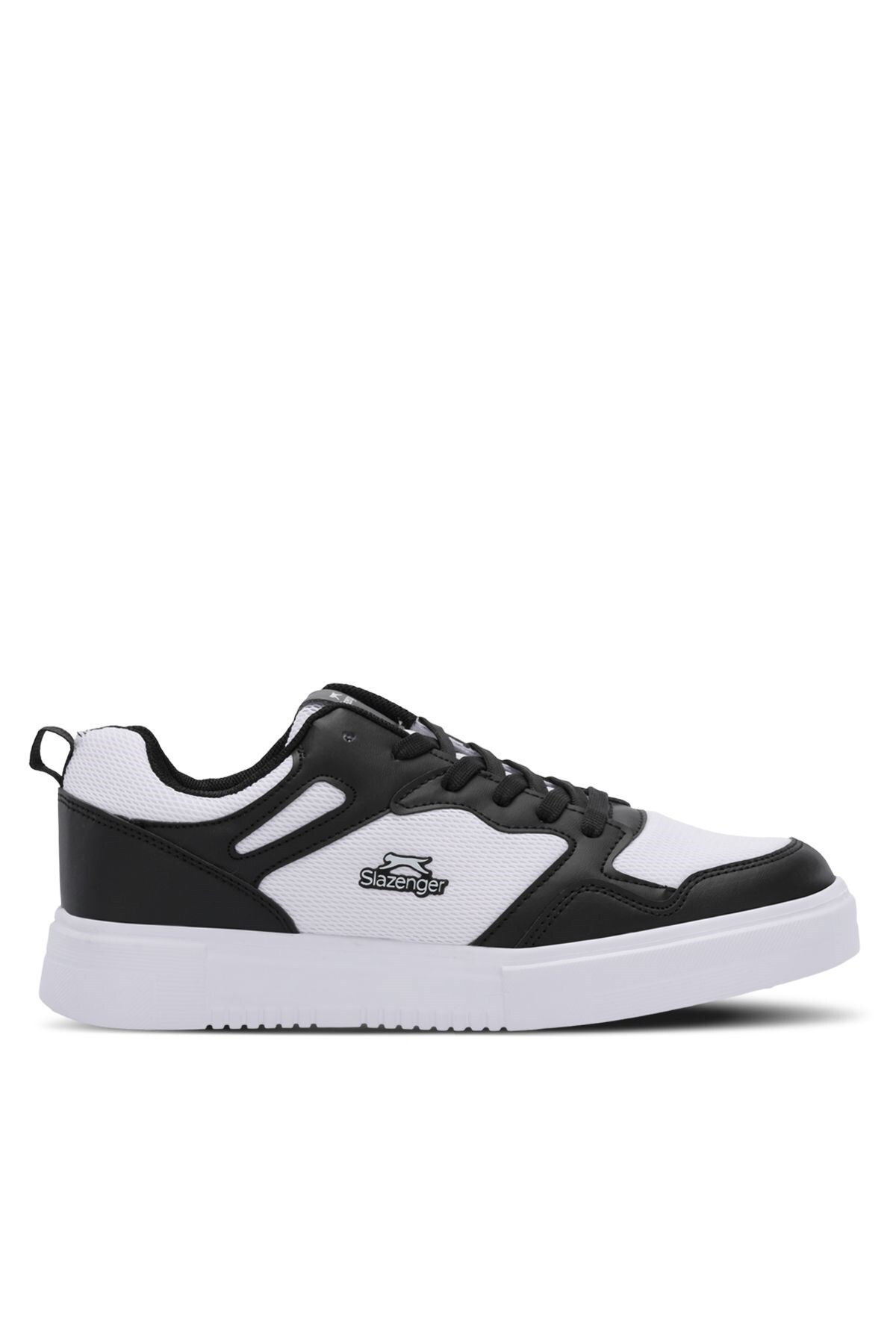 Slazenger Günlük Bağcıklı Spor Ayakkabı Beyaz/Siyah Sneaker