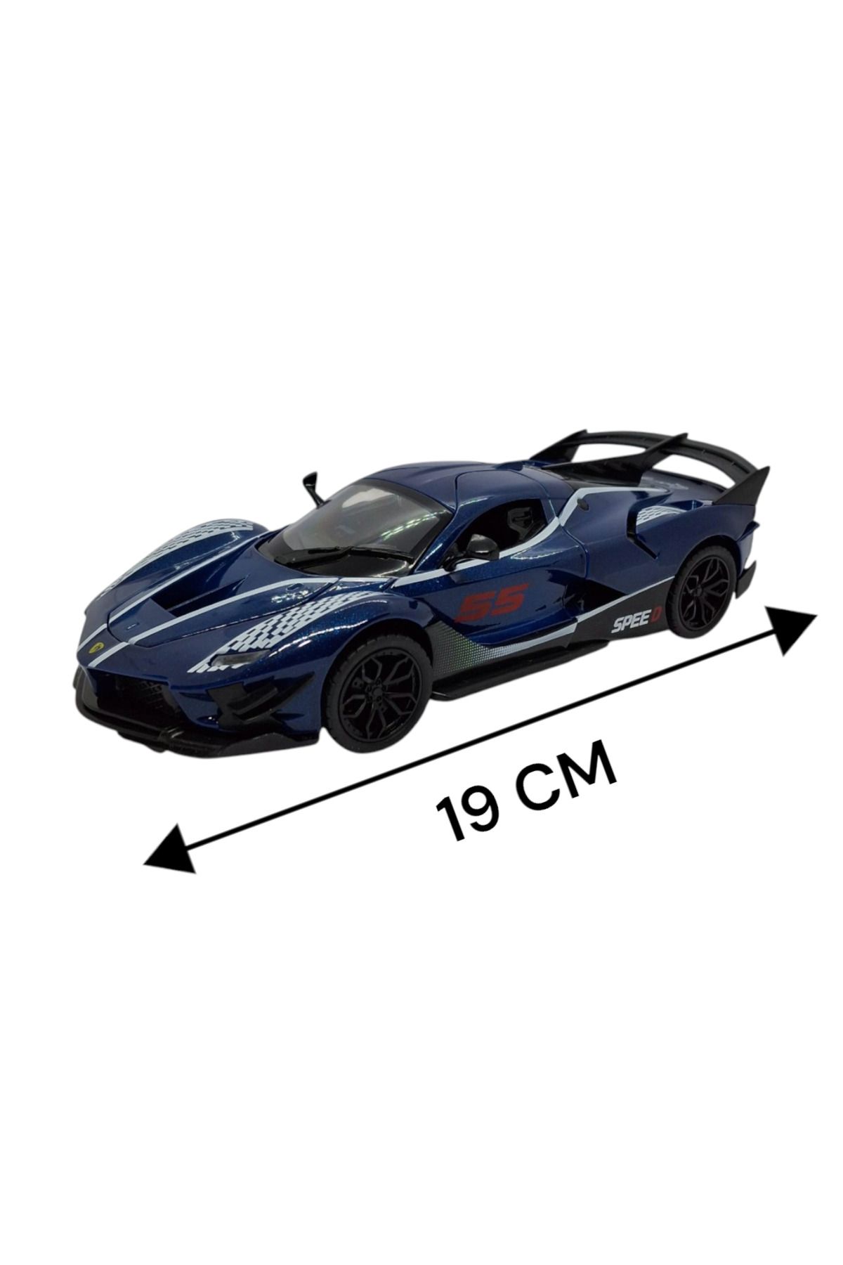 Daily Bazaar Metal Çekbırak Spor Araba 3 Kapı Açılır LACİVERT