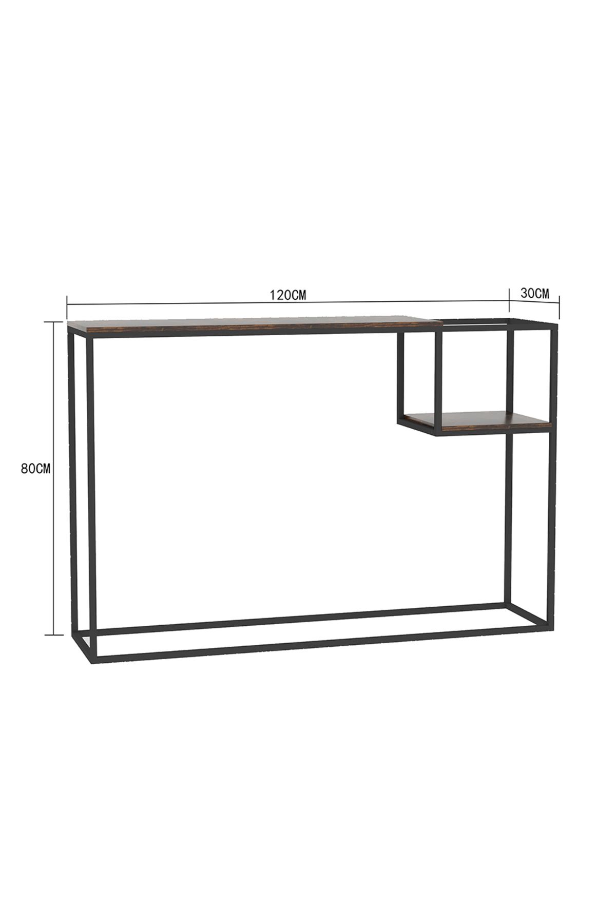 AnneFish-3Tier Console Table Sofa Table with Storage Shelf and Entryway Table Couch Hallway Entrance Living 6