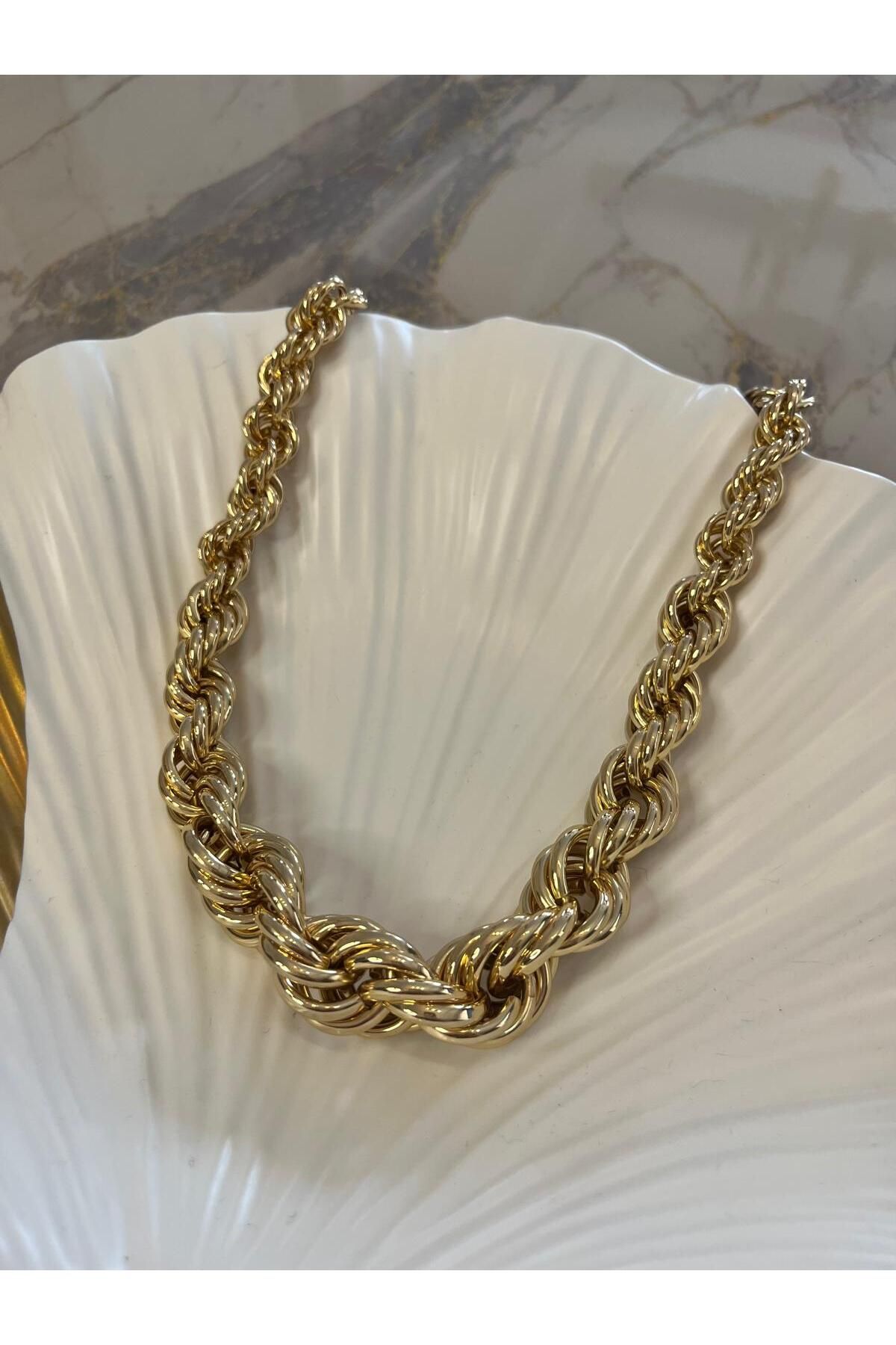 Miu Jewelry Burgu Kolye - Altın