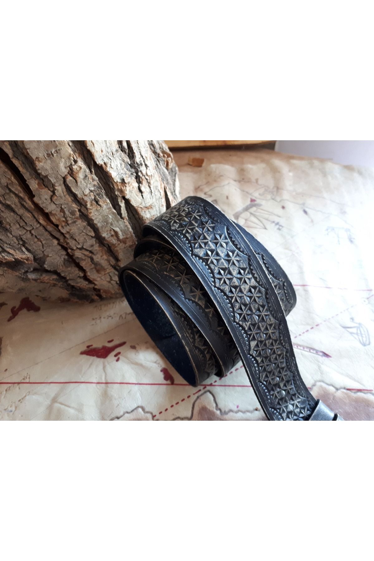AL ZE DESIGN El Yapımı Deri Kemer