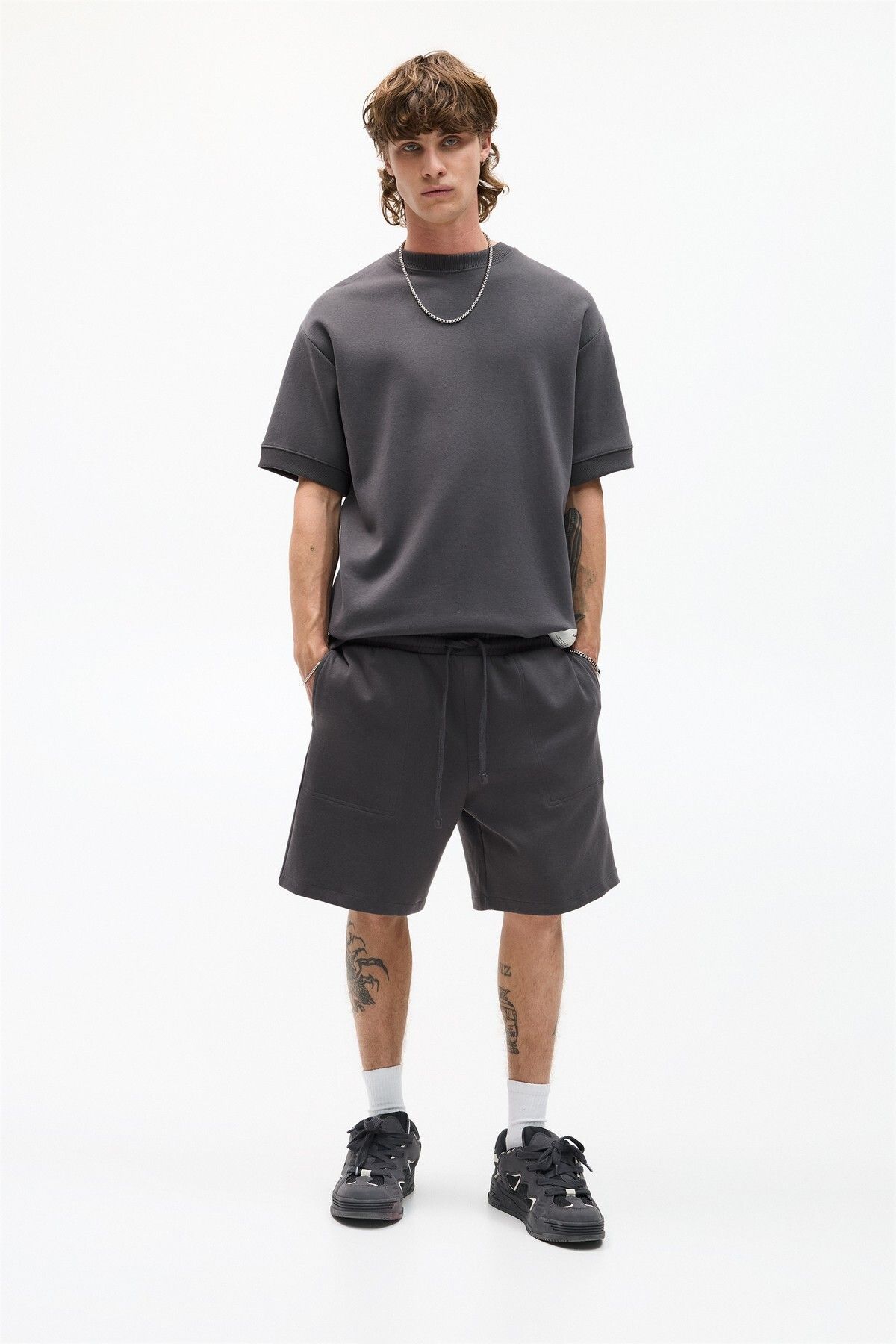 Pull & Bear İnterlok eşofman bermuda