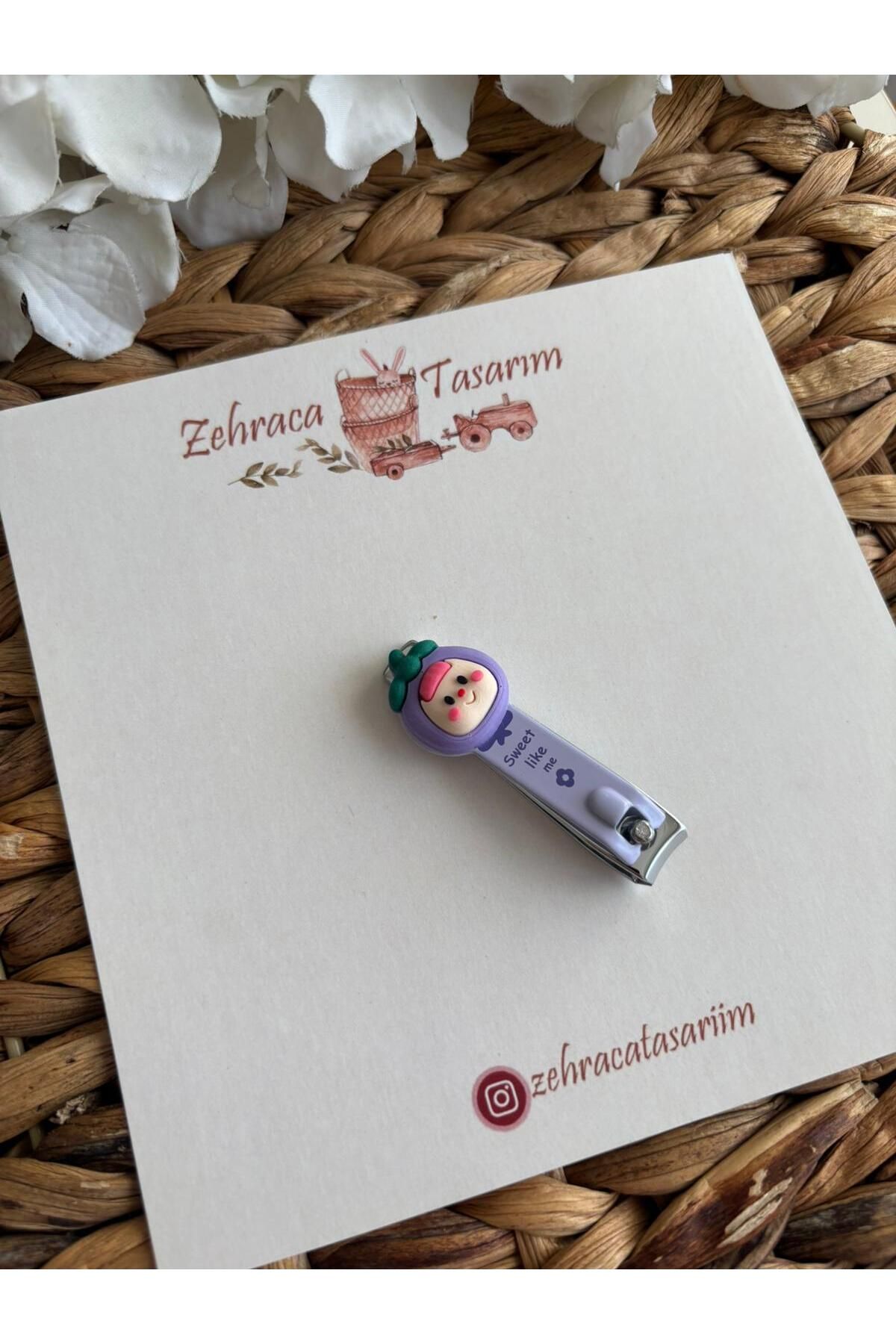 zehracatasariim SEVİMLİ MOR RENK ÇOCUK TIRNAK MAKASI