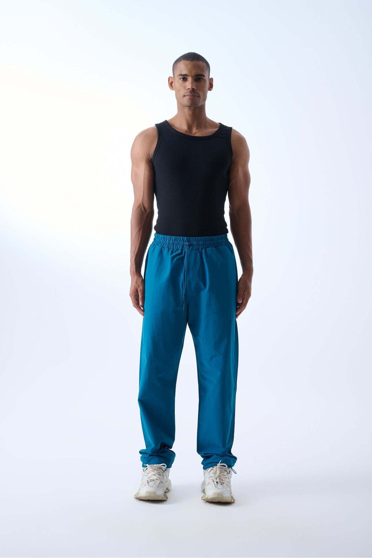 jaceyjace Paraşüt Kumaş Jogger Pantolon- Petrol Mavisi