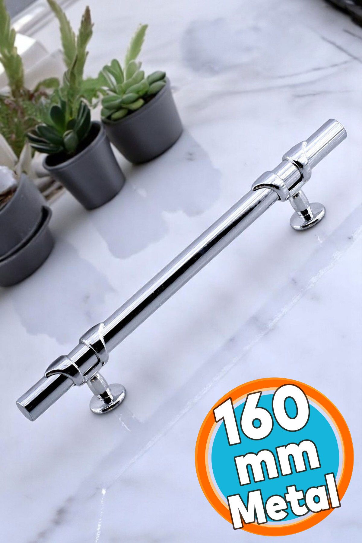 NZB Metal Kulp Mobilya Çekmece Mutfak Dolabı Dolap Kulpları Kulbu Kulpu 160 mm -16 cm Krom Renk