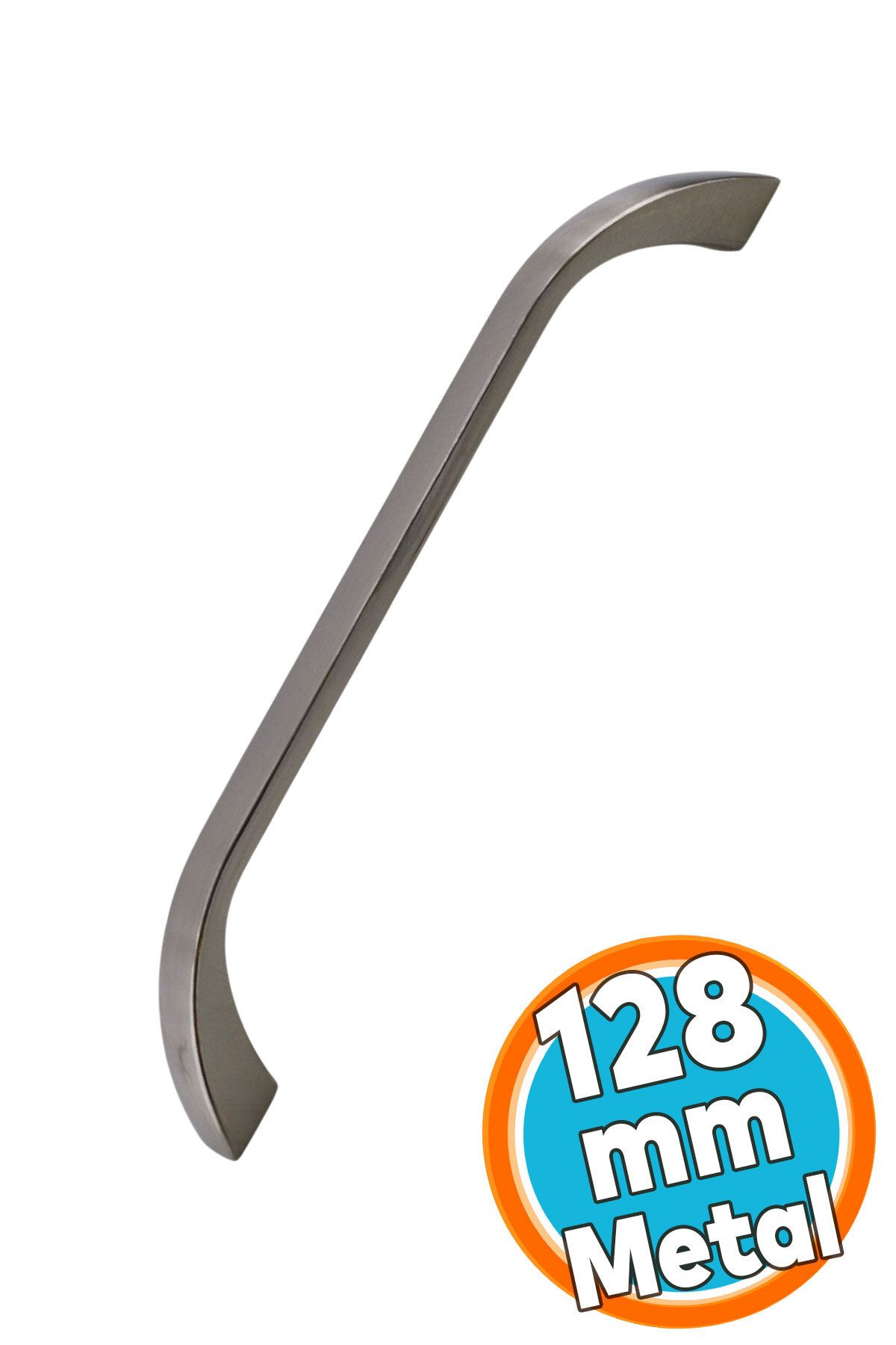 NZB Metal Mobilya Mutfak Çekmece Dolap Dolabı Kapak Kulbu Kulpu Kulpları Göksu (128 mm - 12.8 cm) İnox