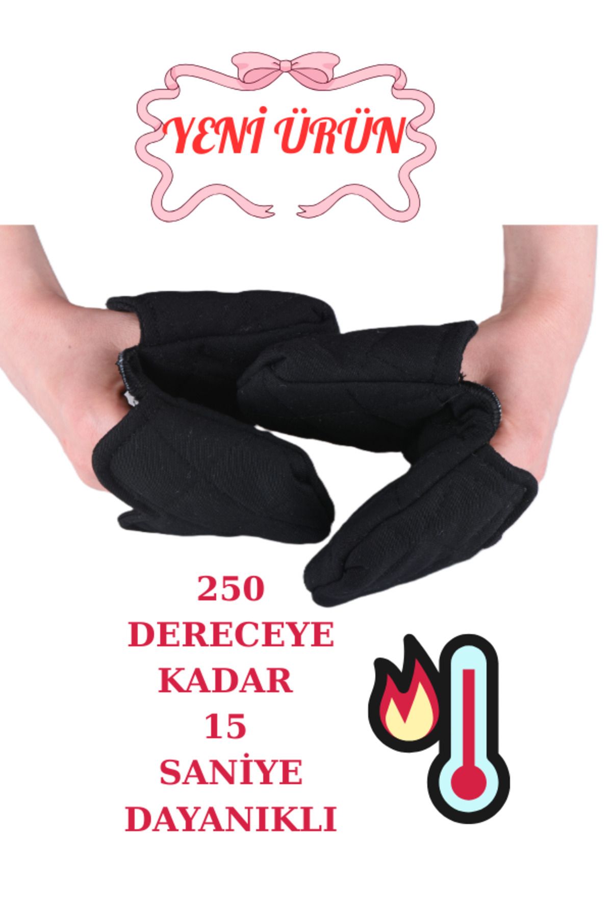 ROZET TEKSTİL Crab Isı Yalıtımlı Isı Geçirmeyen Kumaş Fırın Tutacağı Tencere Tepsi Tutamaç 2 Adet Silikon değil