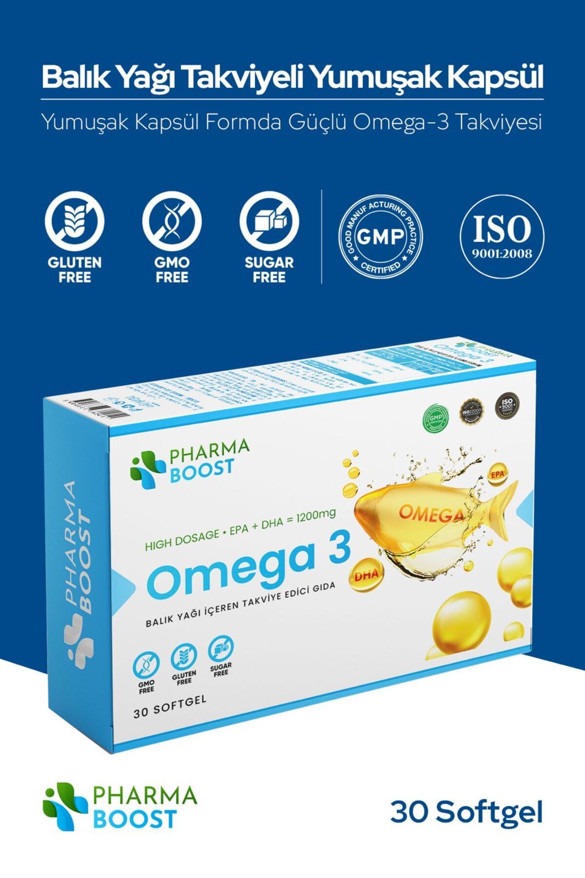 PHARMA BOOST OMEGA 3 SOFTJEL