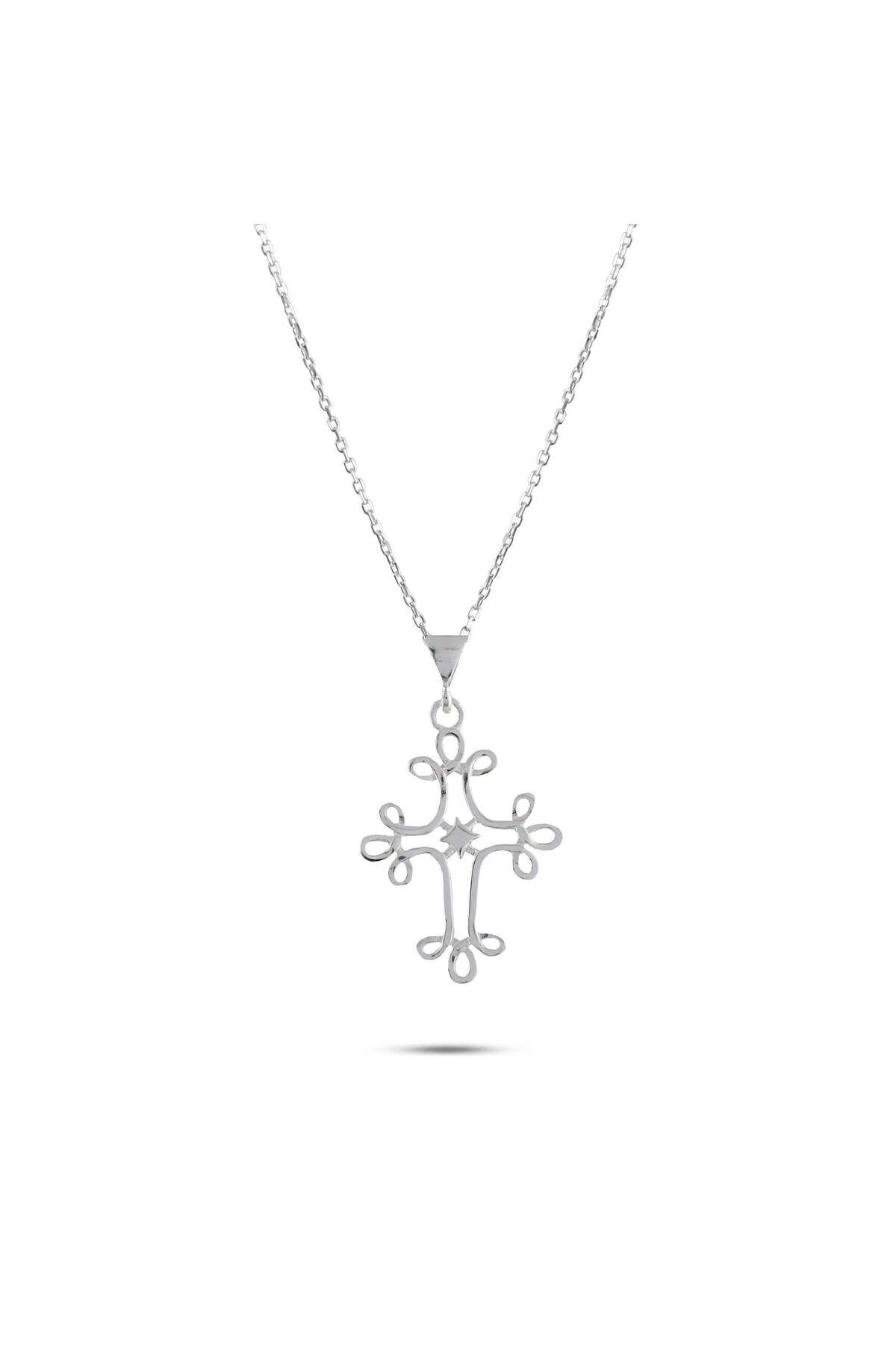 Lial Diamond Haç Gümüş Kolye, 5 gram - Lial Diamond