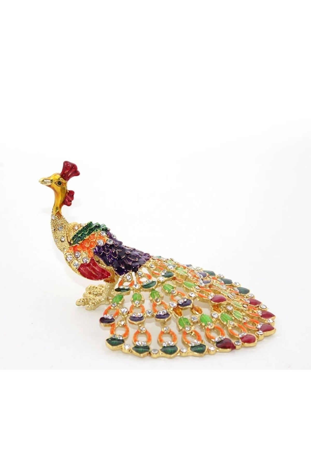 ShopNova Swaroski Taşlı Tavuskuşu Alk1937