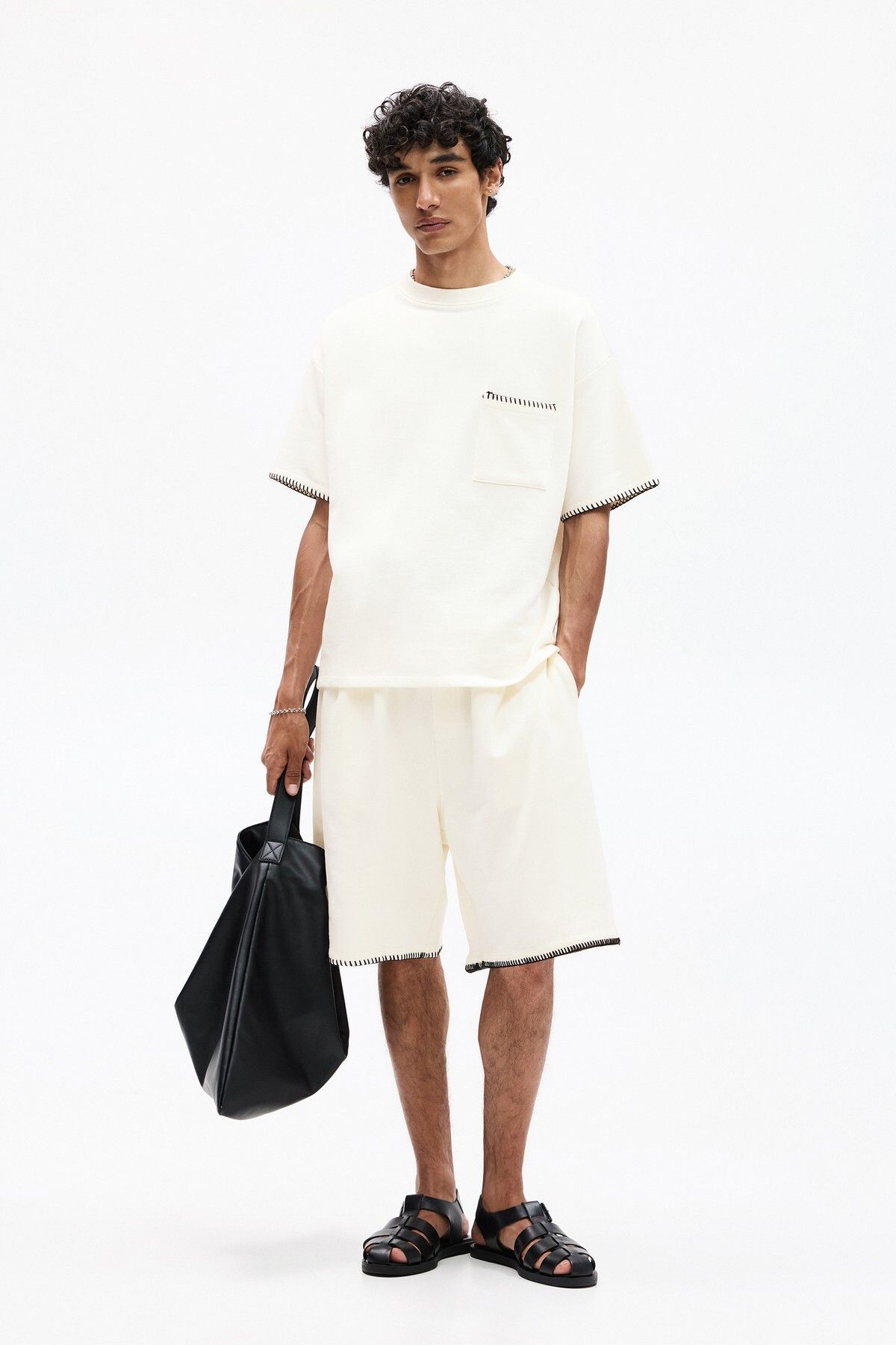 Pull & Bear Fitilli jogger bermuda
