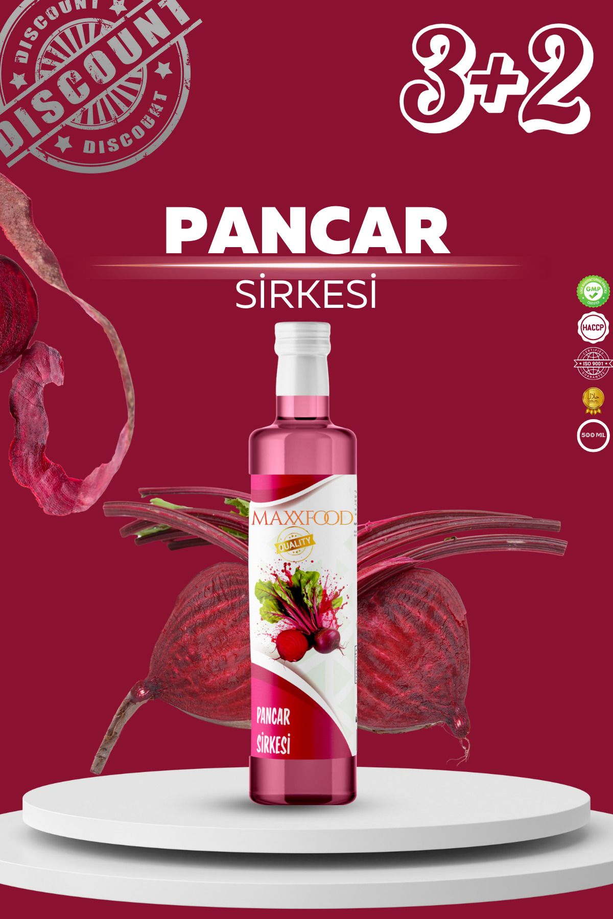 maxxfood PANCAR SİRKESİ (Beetroot vinegar) 500Ml