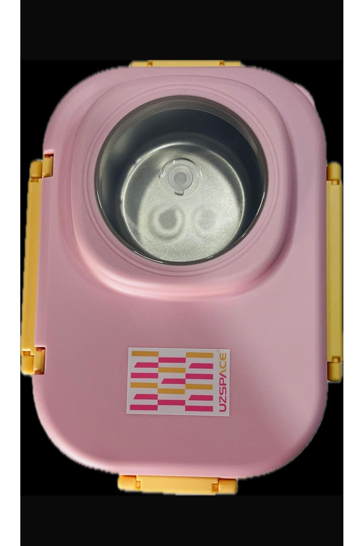 Uzspace-Stainless Steel 600ml Single Layer Insulated Lunch Box with Spoon and Fork Lunch Box 8021-92 7