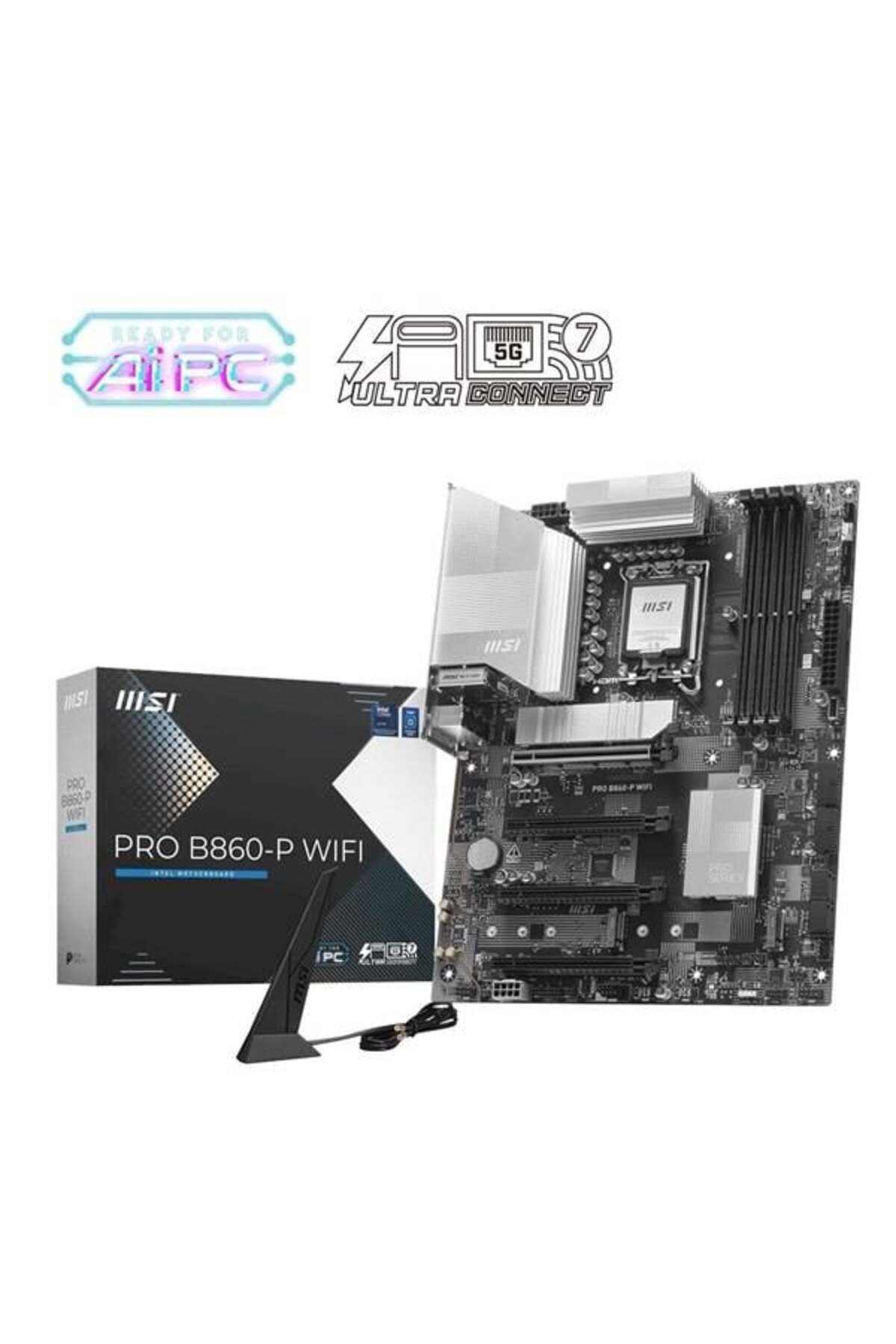 MSI-PRO B860-P WIFI7 DDR5 HDMI-DP PCIE 5.0 1851P ATX 1