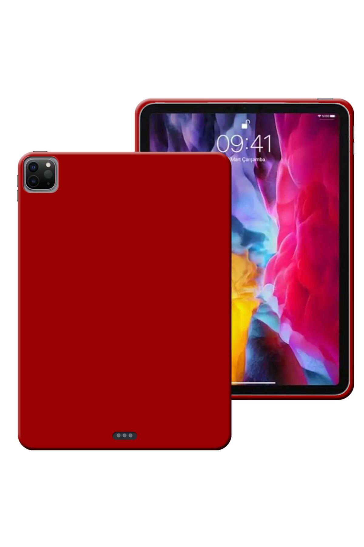 Tekamo Apple iPad Pro 12,9 inç 5. Nesil Uyumlu A2378 , A2461 , A2379 Rubber Yıkanabilir Silikon Kılıf