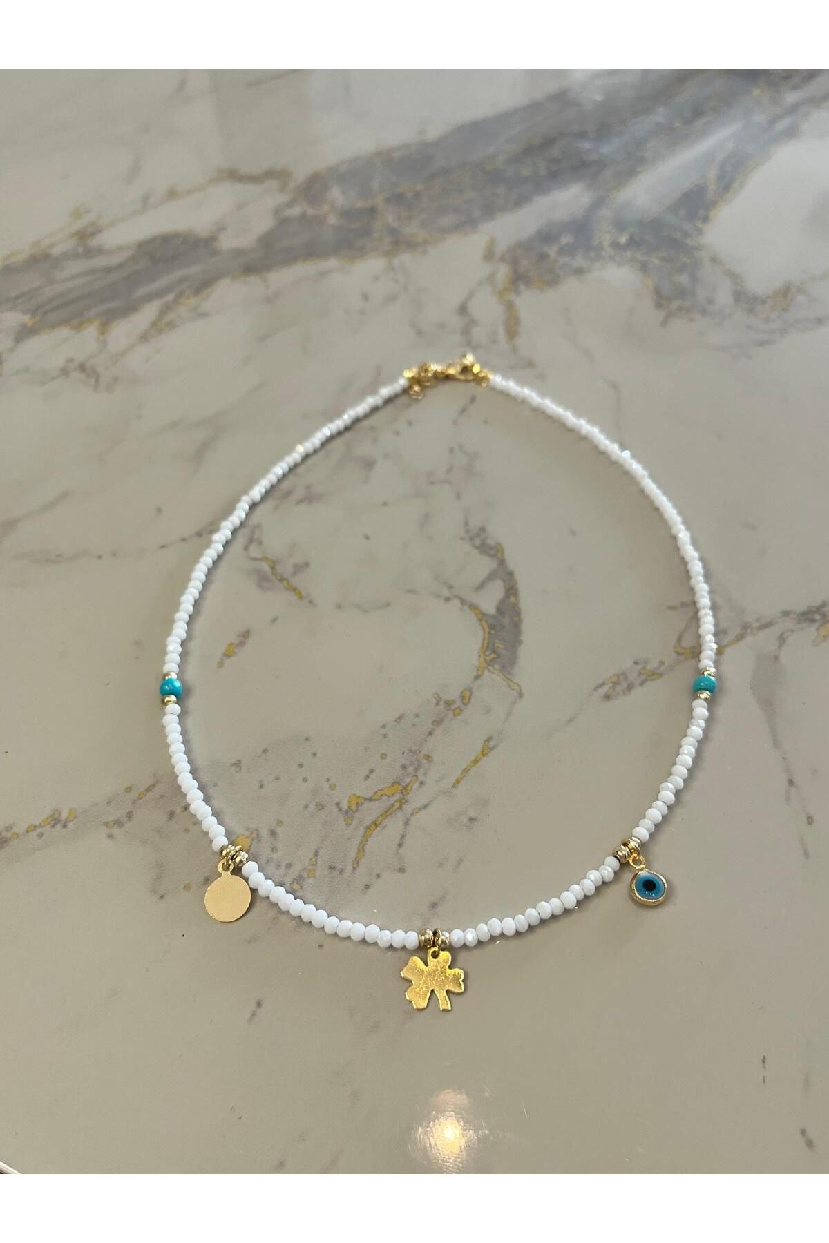 Miu Jewelry Yonca Boncuk Kolye