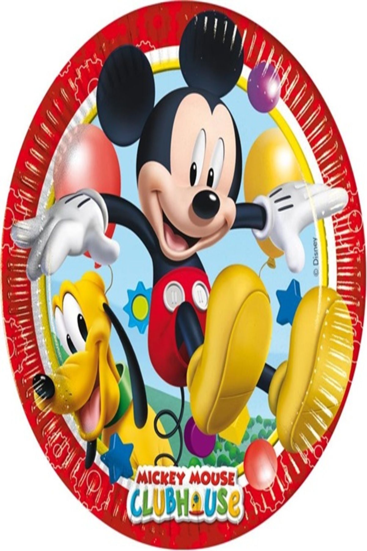 PARTİ SEPETİ Parti Sepeti Mickey Club House Temalı Tabak