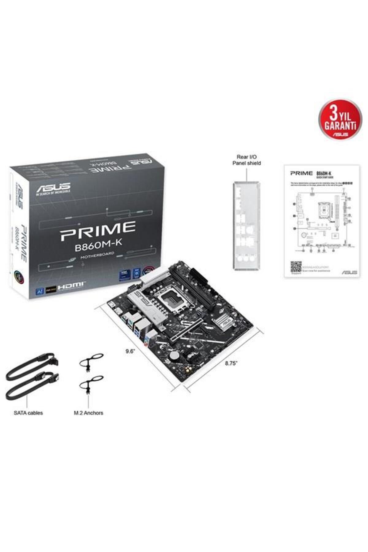 ASUS-Prime B860M-K Ddr5 HDMI Dp Pcie 5.0 1851P Matx 8