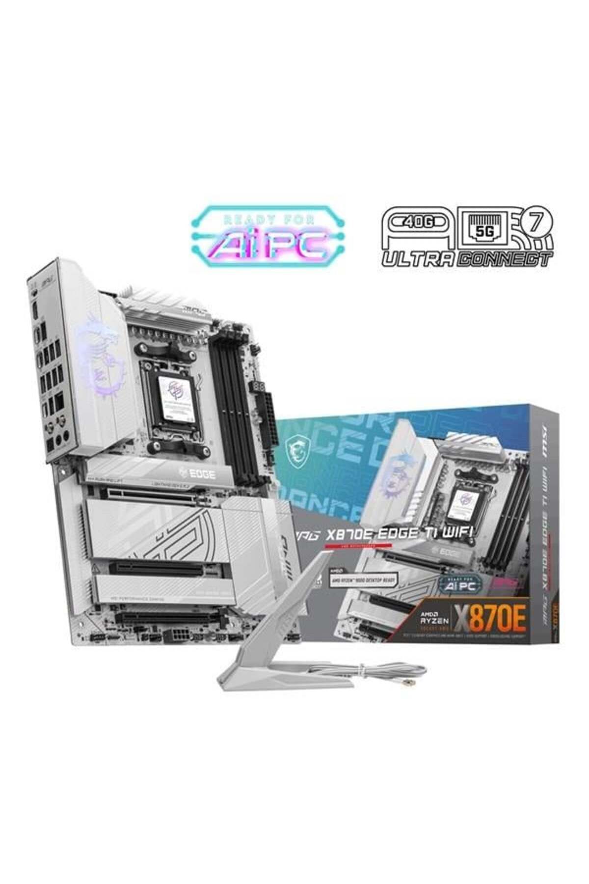 MSI-MPG X870e EDGE TI WIFI7 DDR5 RGB HDMI-DP USBC PCIE 5.0 AM5 ATX 1