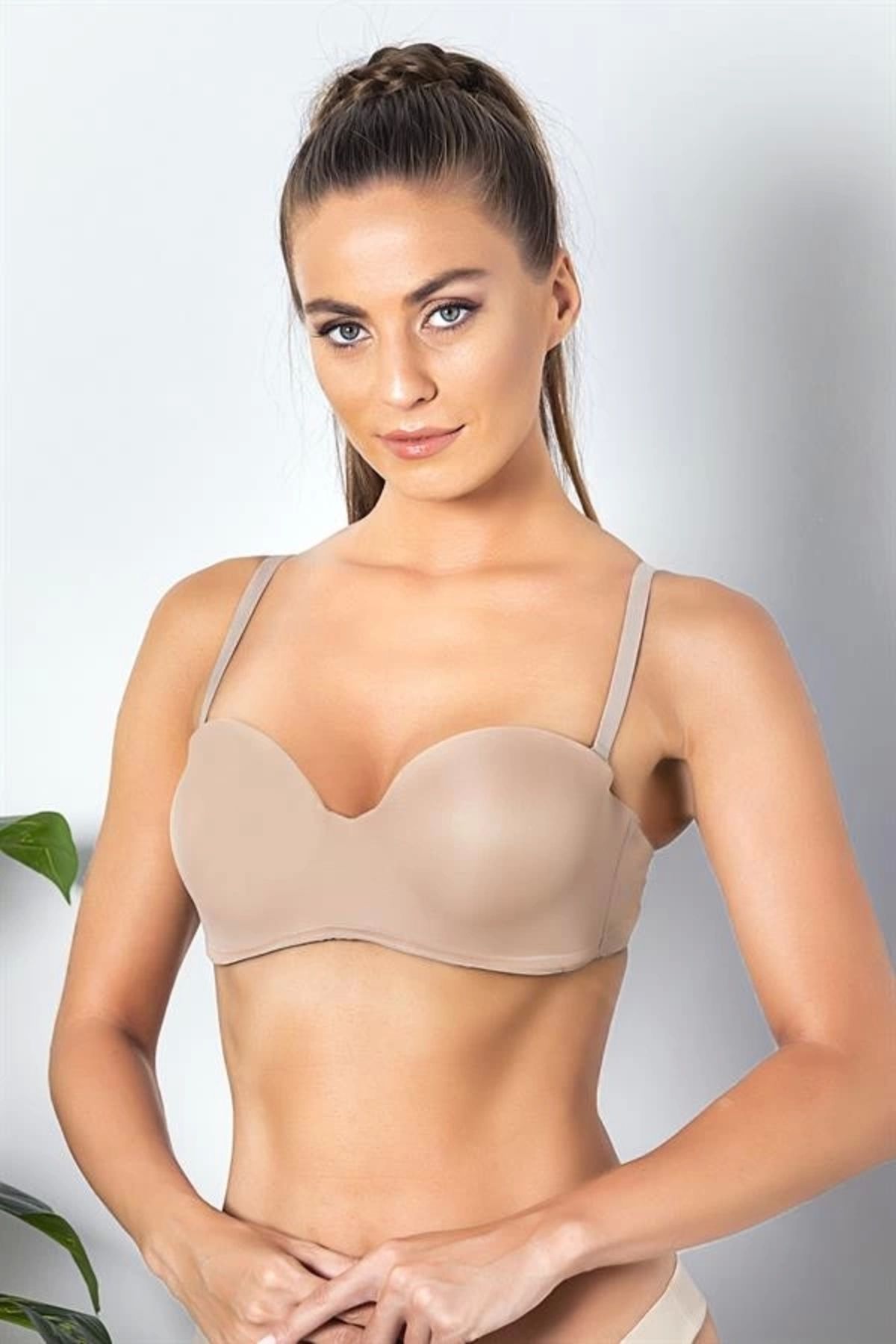 Miravm Straplez Lotus Sütyen Cappucino (brf11260)